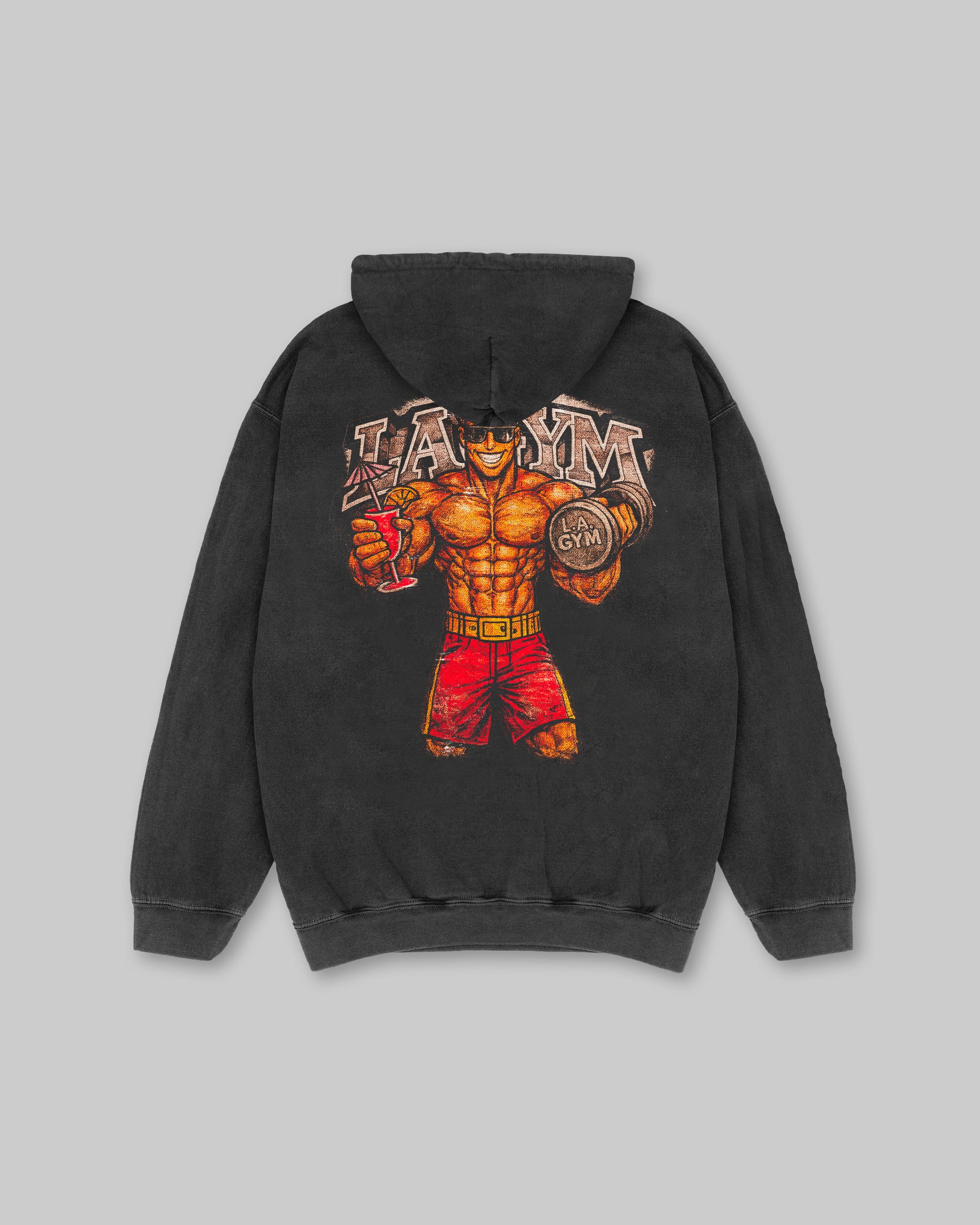 LA Gym 90s Era - Vintage Hoodie - Black – Chosen Few Athletics
