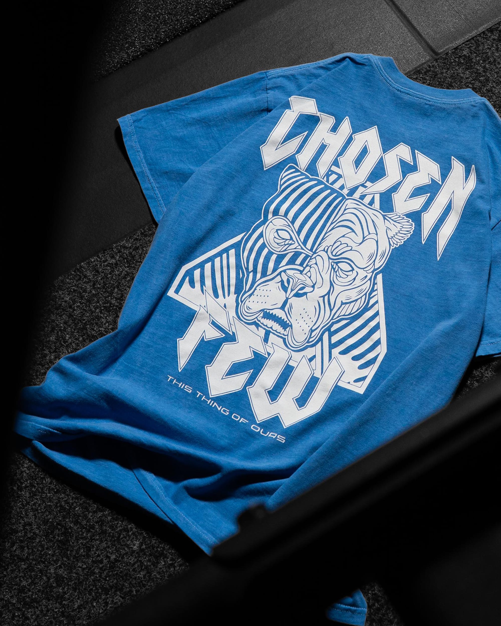 Chosen Few x Alpha Neon - Vintage Tee - Blue-thumbmail-4