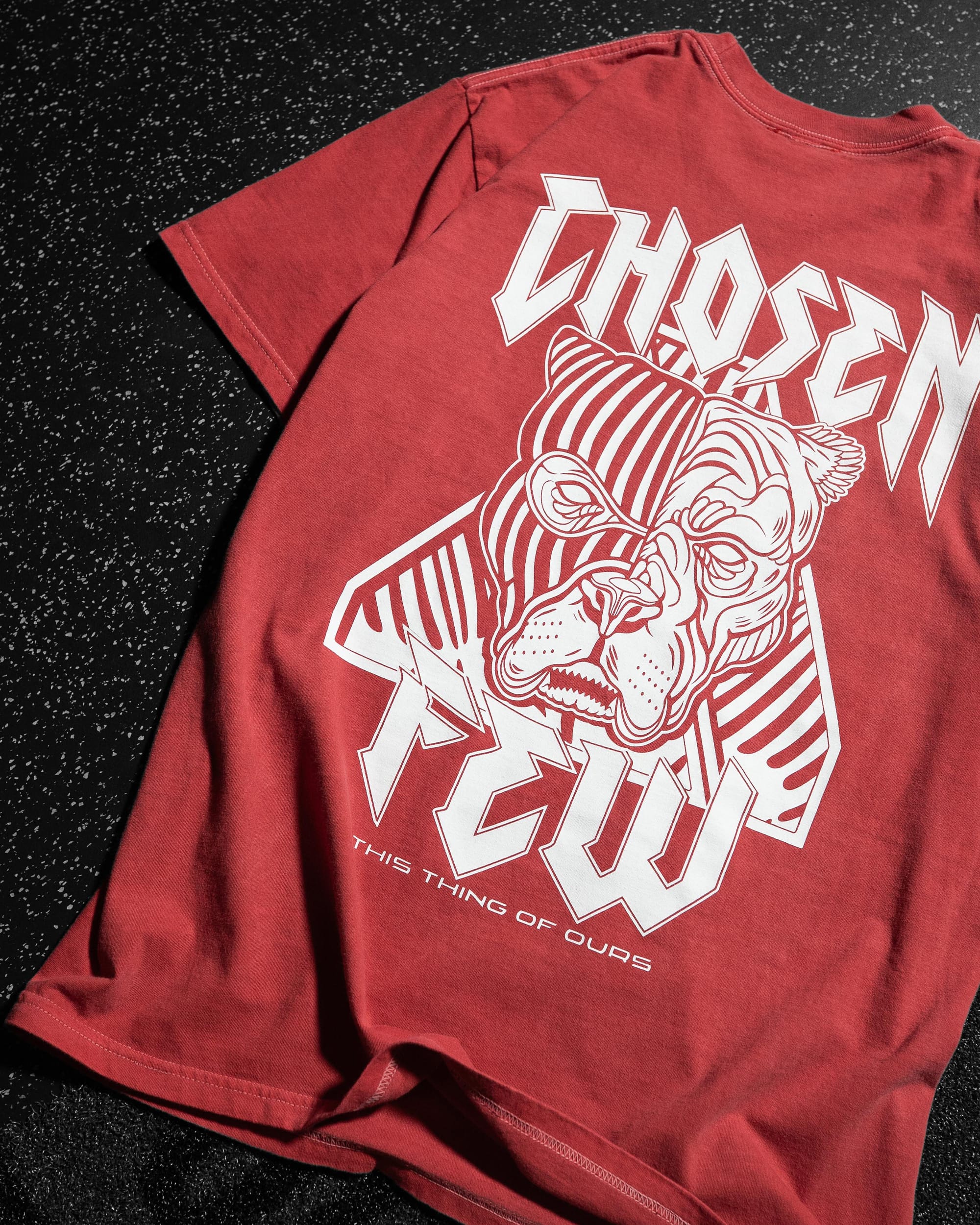Chosen Few x Alpha Neon - Vintage Tee - Red-thumbmail-4