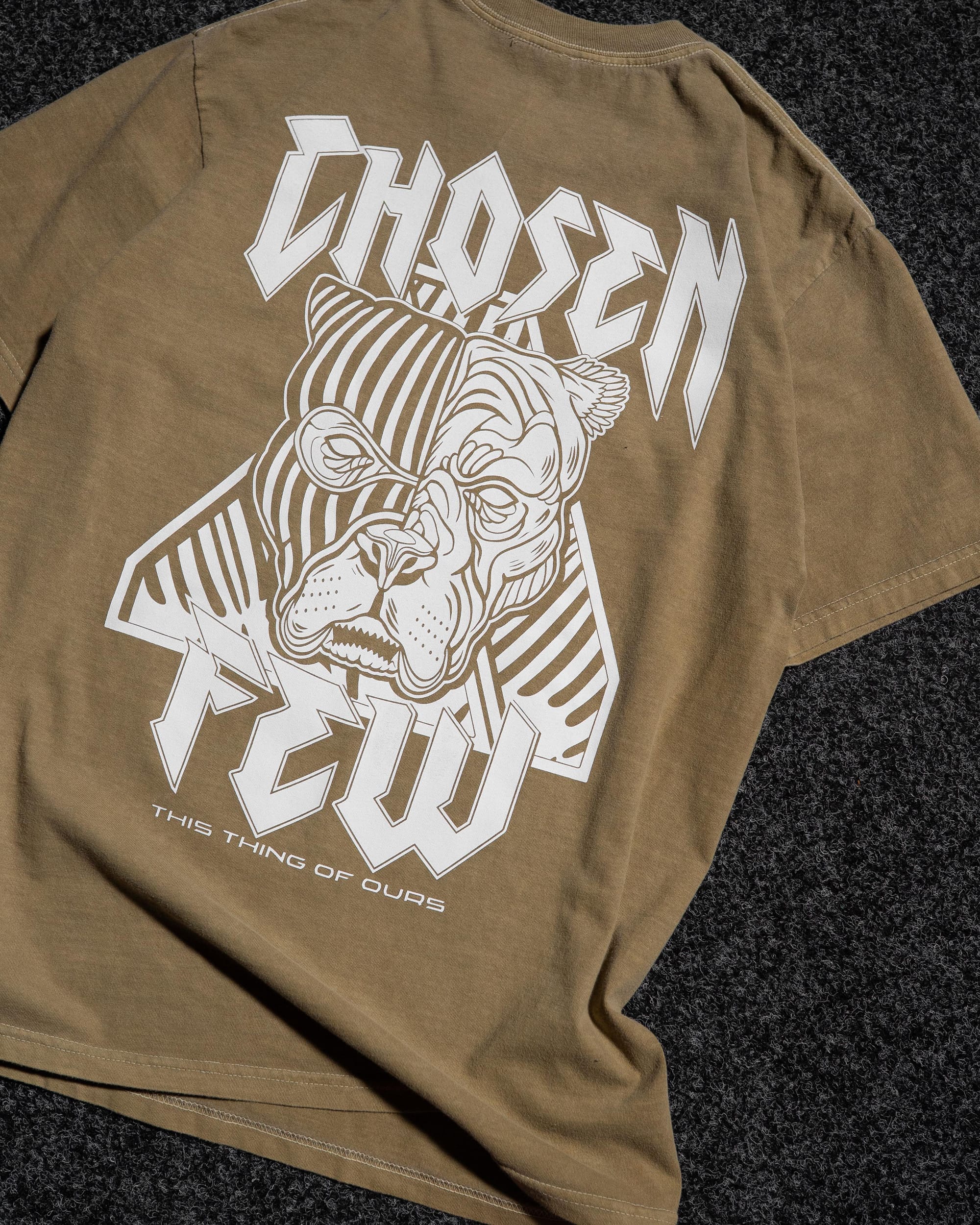 Chosen Few x Alpha Neon - Vintage Tee - Sand-thumbmail-4