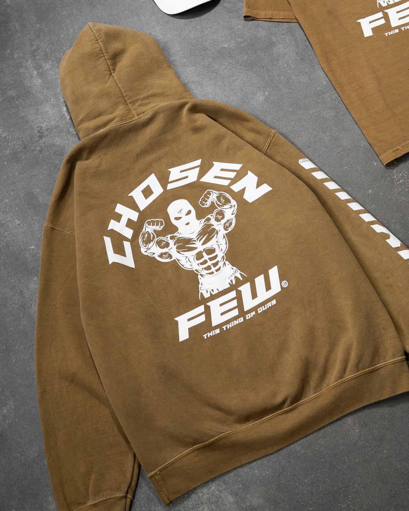 G Gym - Vintage Hoodie - Autumn Leaf & White