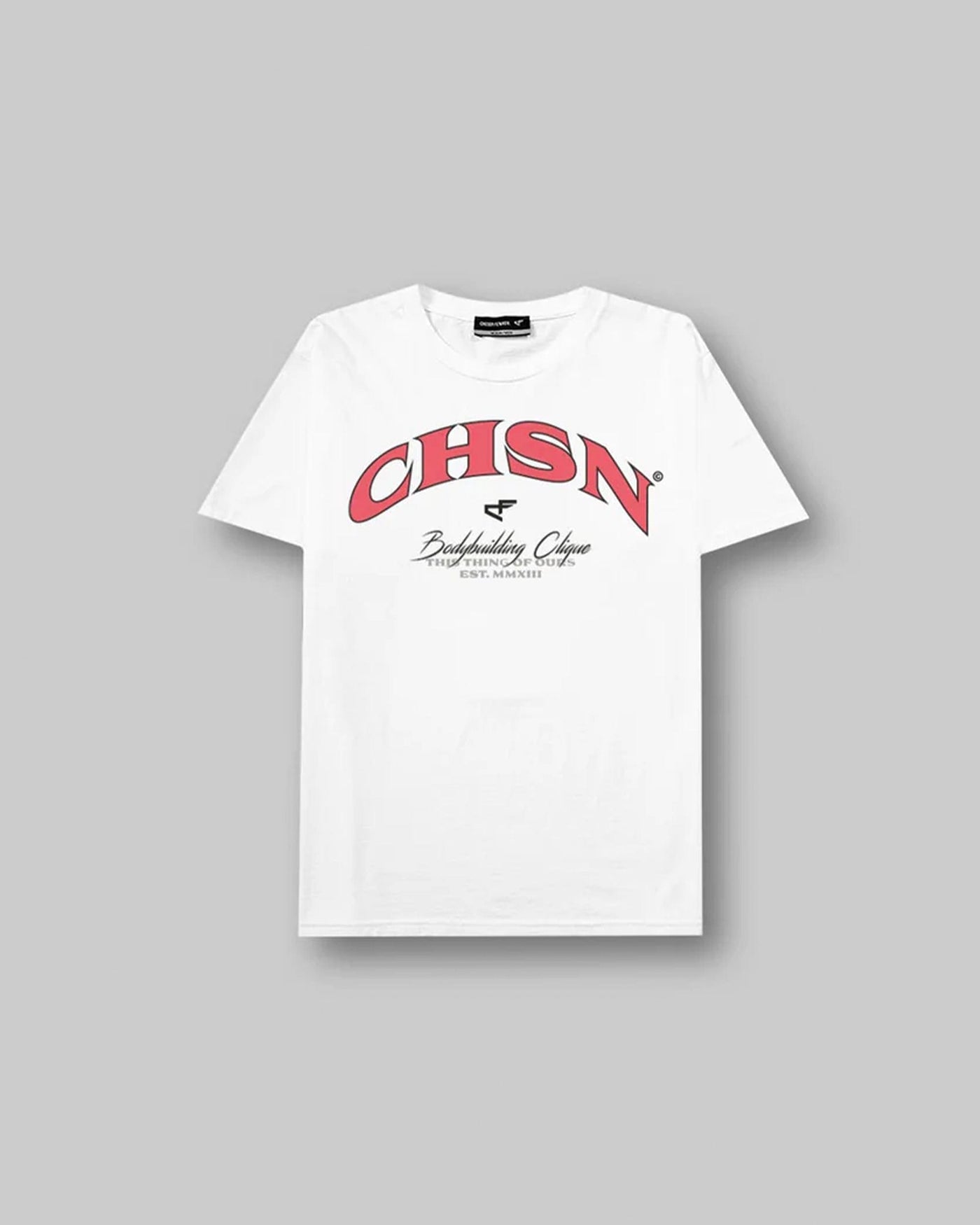 Clique Tee - Vintage White & Red