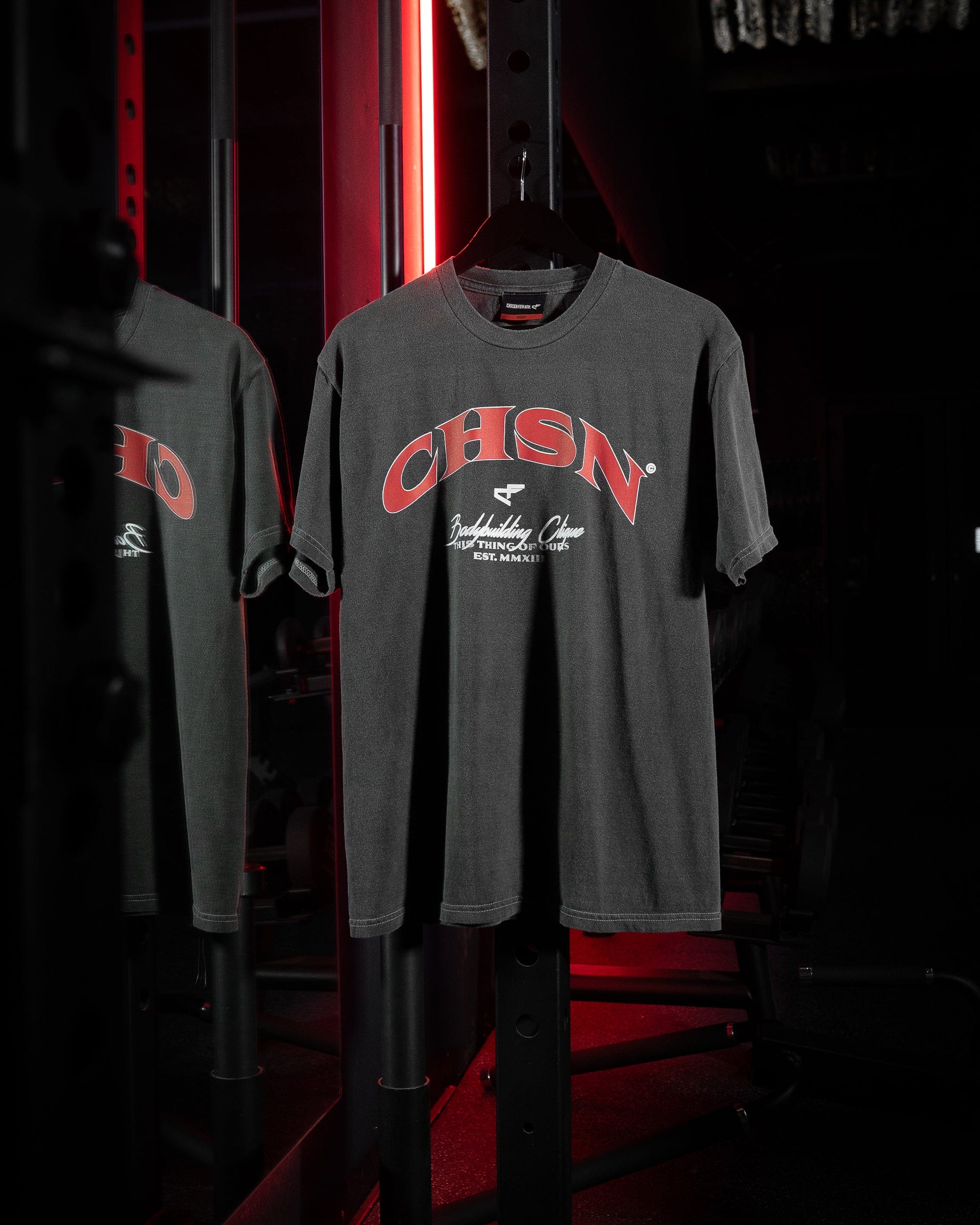 Clique Tee - Vintage Black & Red