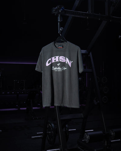 Clique Tee - Vintage Black & Baby Pink