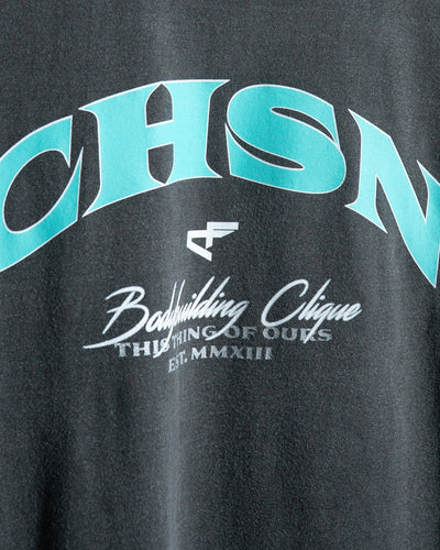 Clique Tee - Vintage Black & Teal