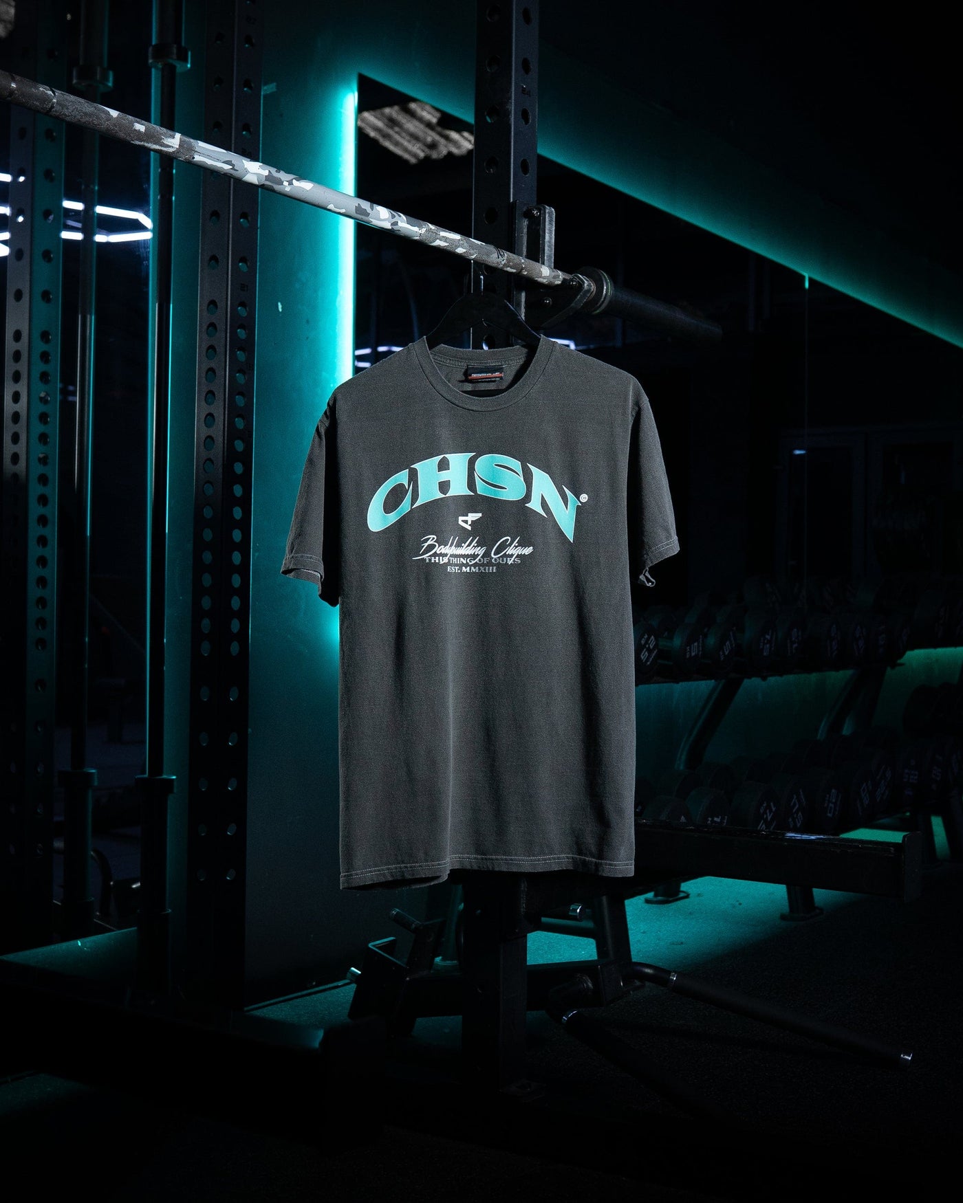 Clique Tee - Vintage Black & Teal