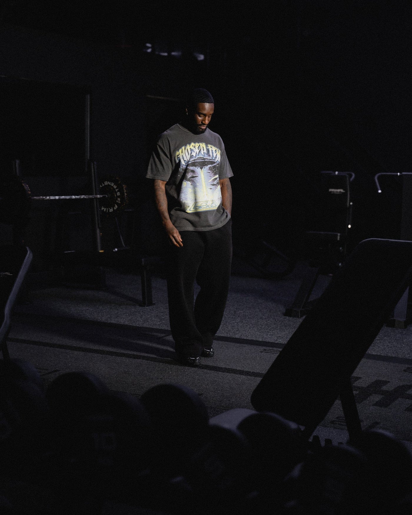 Beam Me Up - Vintage Tee - Black