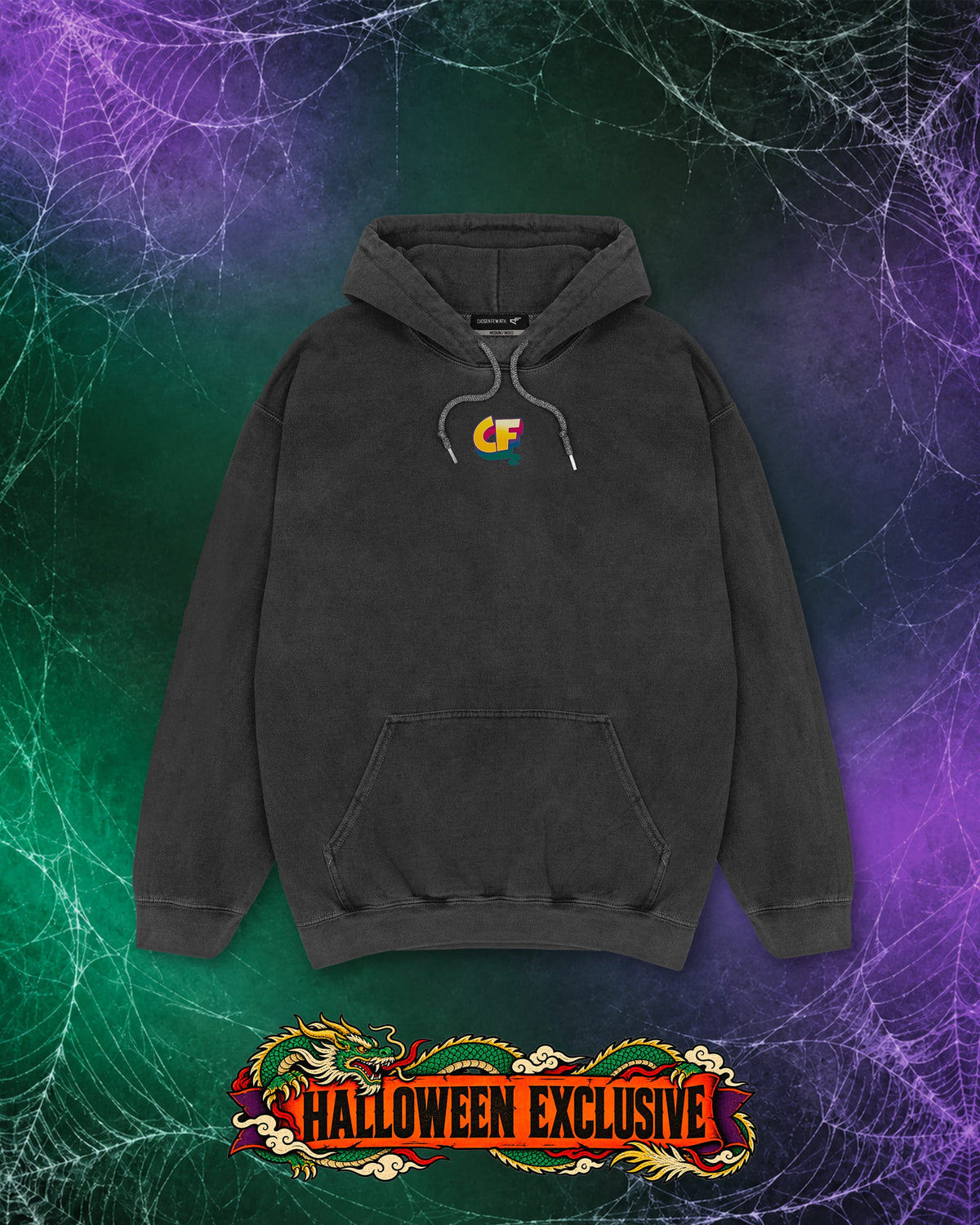 Wham Pan - Vintage Hoodie - Black