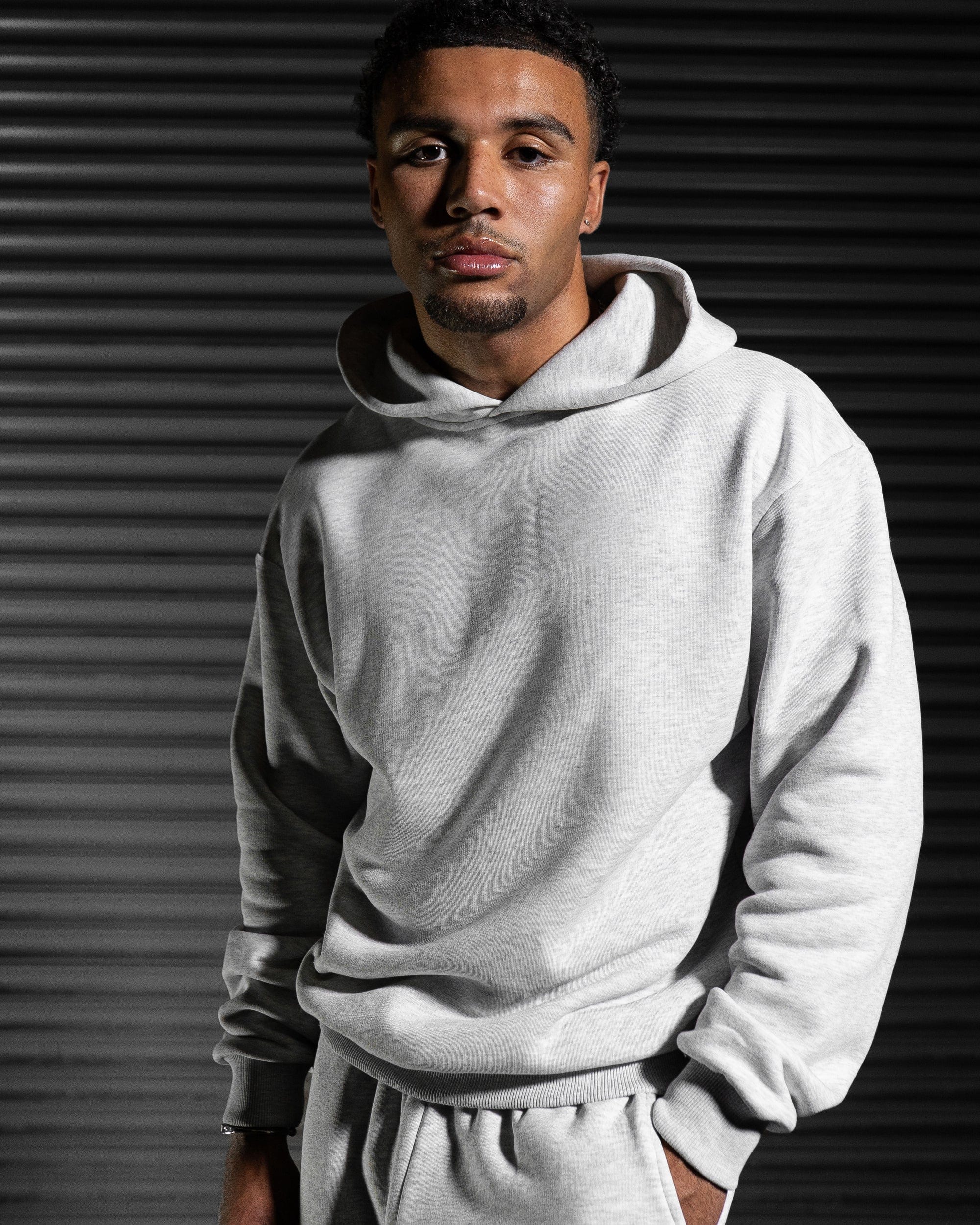 Blank Hoodie - Salt & Pepper