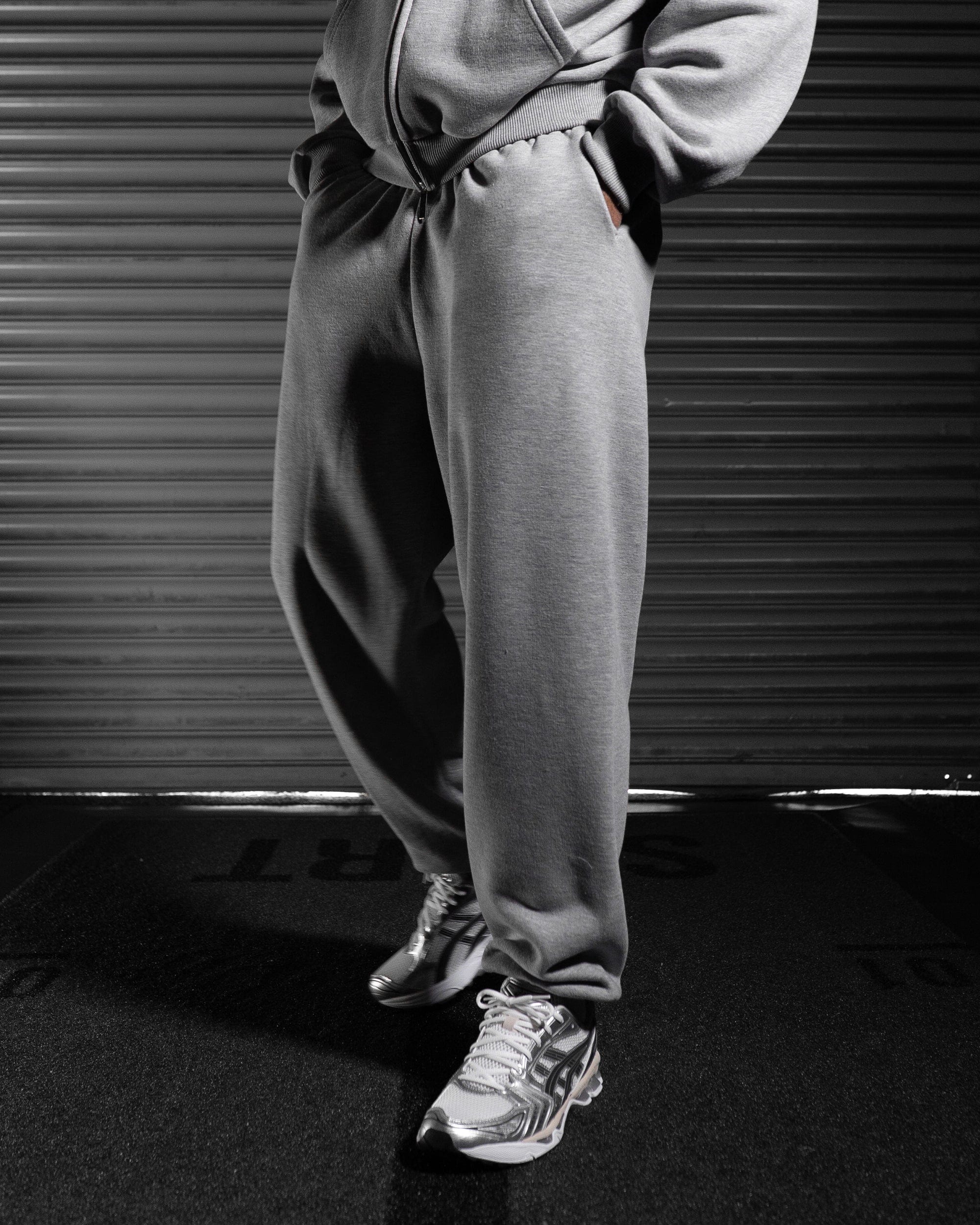 Blank Cuffed Jogger - Ash Storm