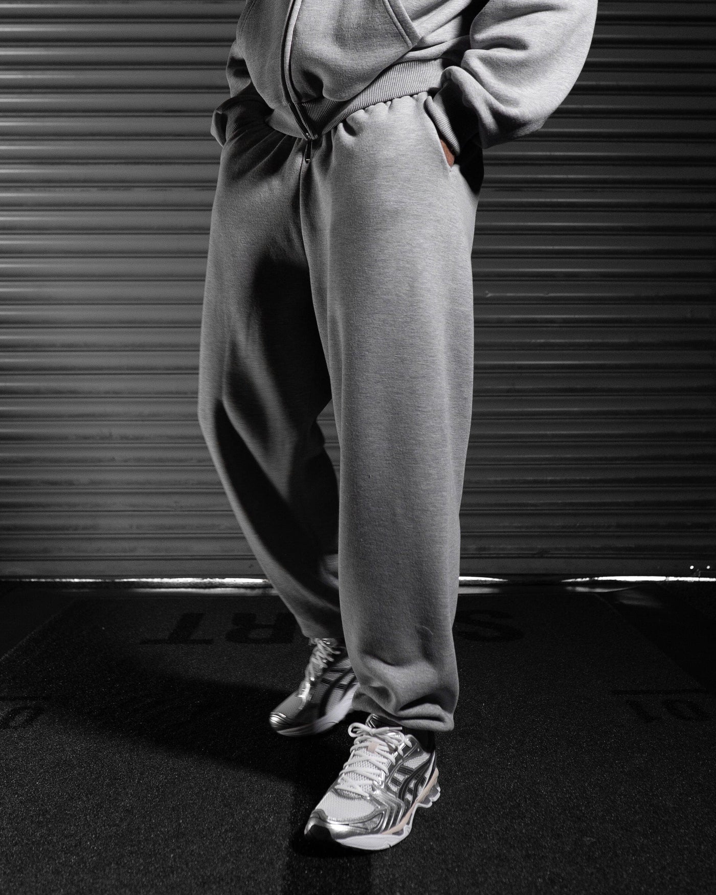 Daily Blank Cuffed Jogger - Ash Storm