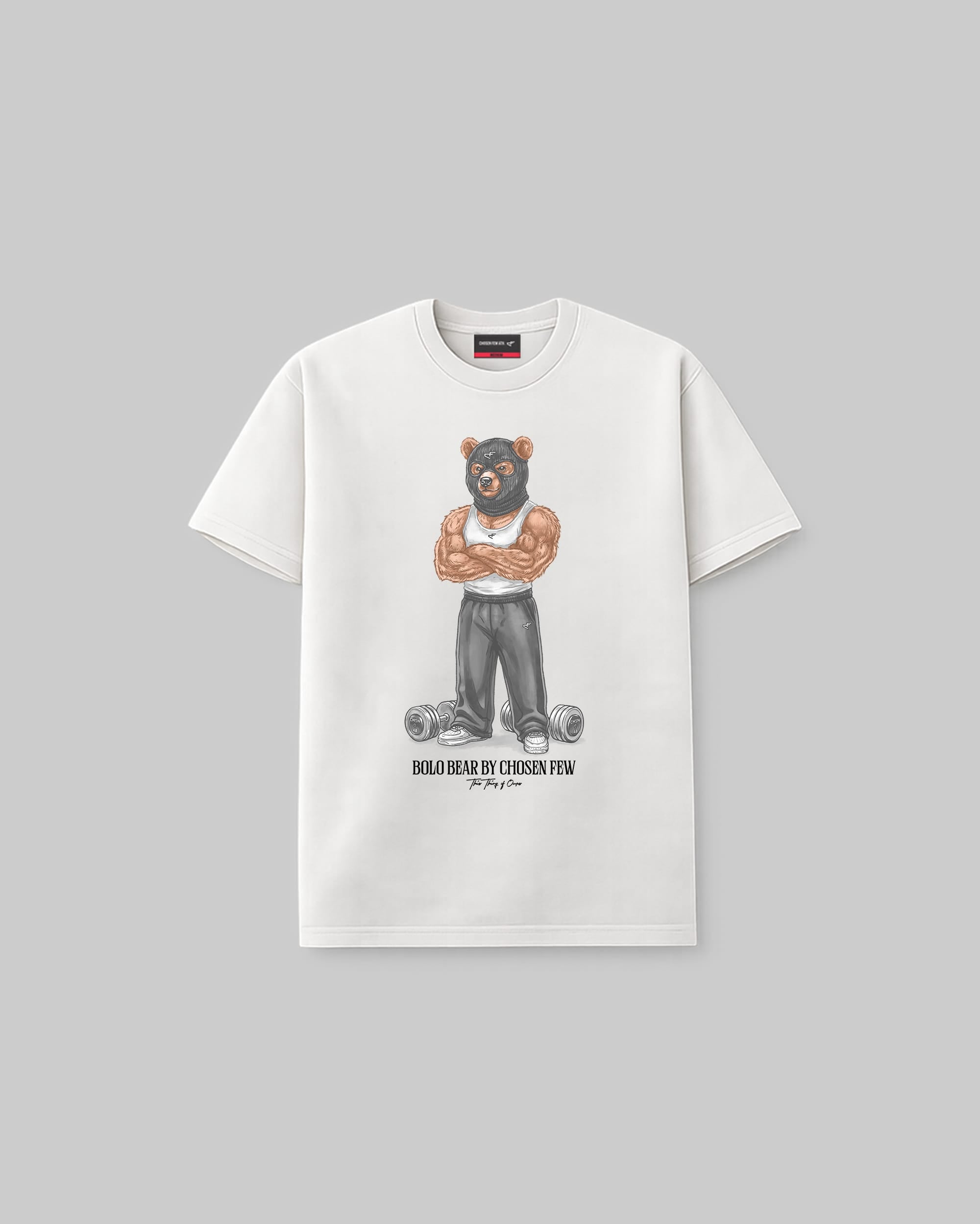 Bolo Bear Gym Club - Vintage Tee - White