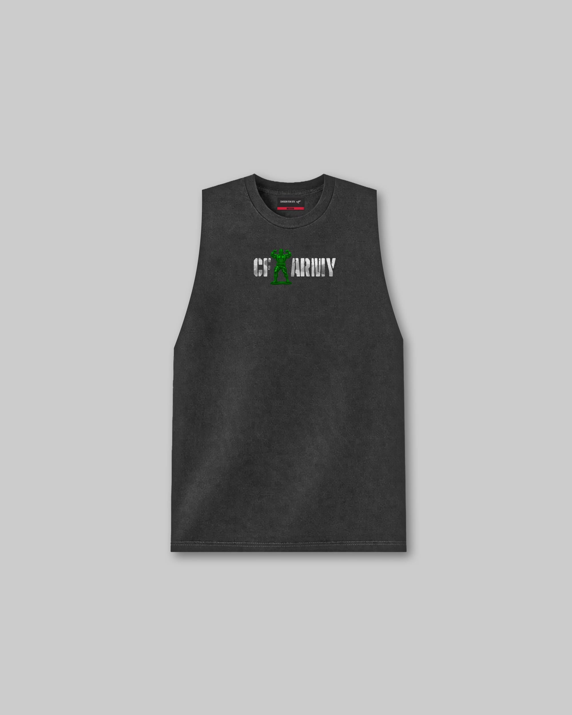 CF Army - Vintage Sleeveless Tee - Black-thumbmail-2