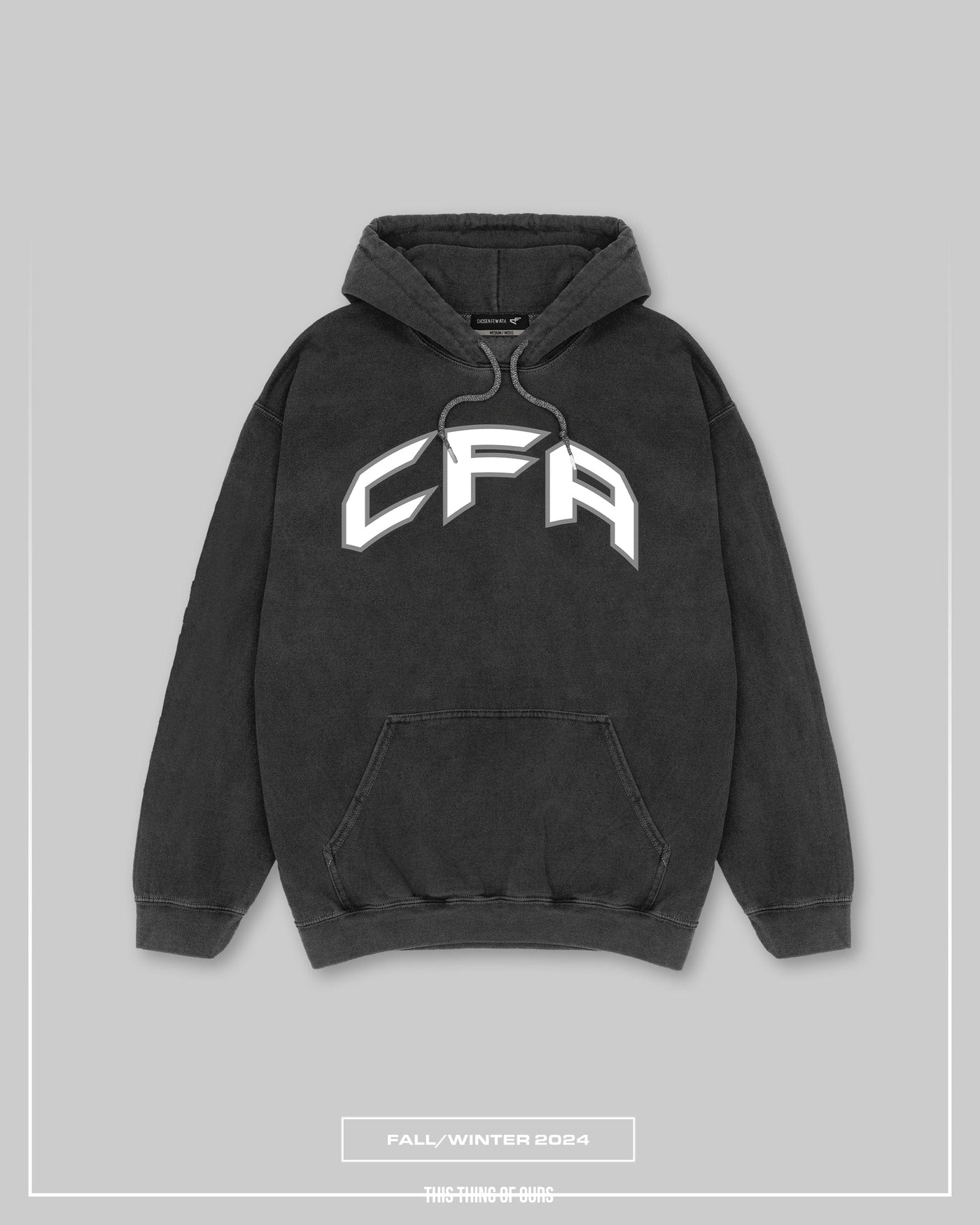 CFA FW24 Hoodie - Vintage Black & White