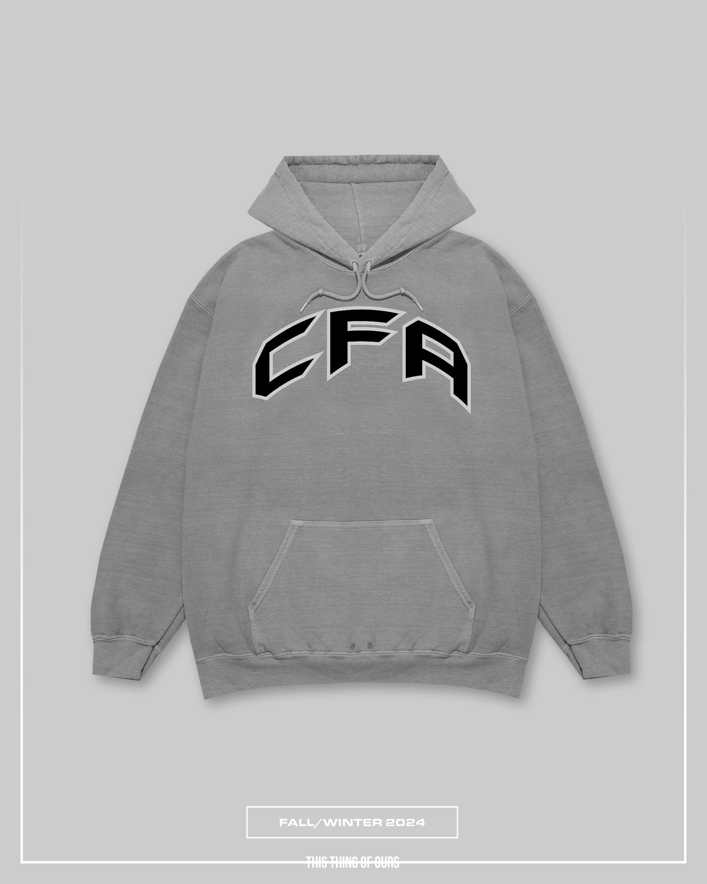 CFA FW24 Hoodie - Vintage Grey & Black