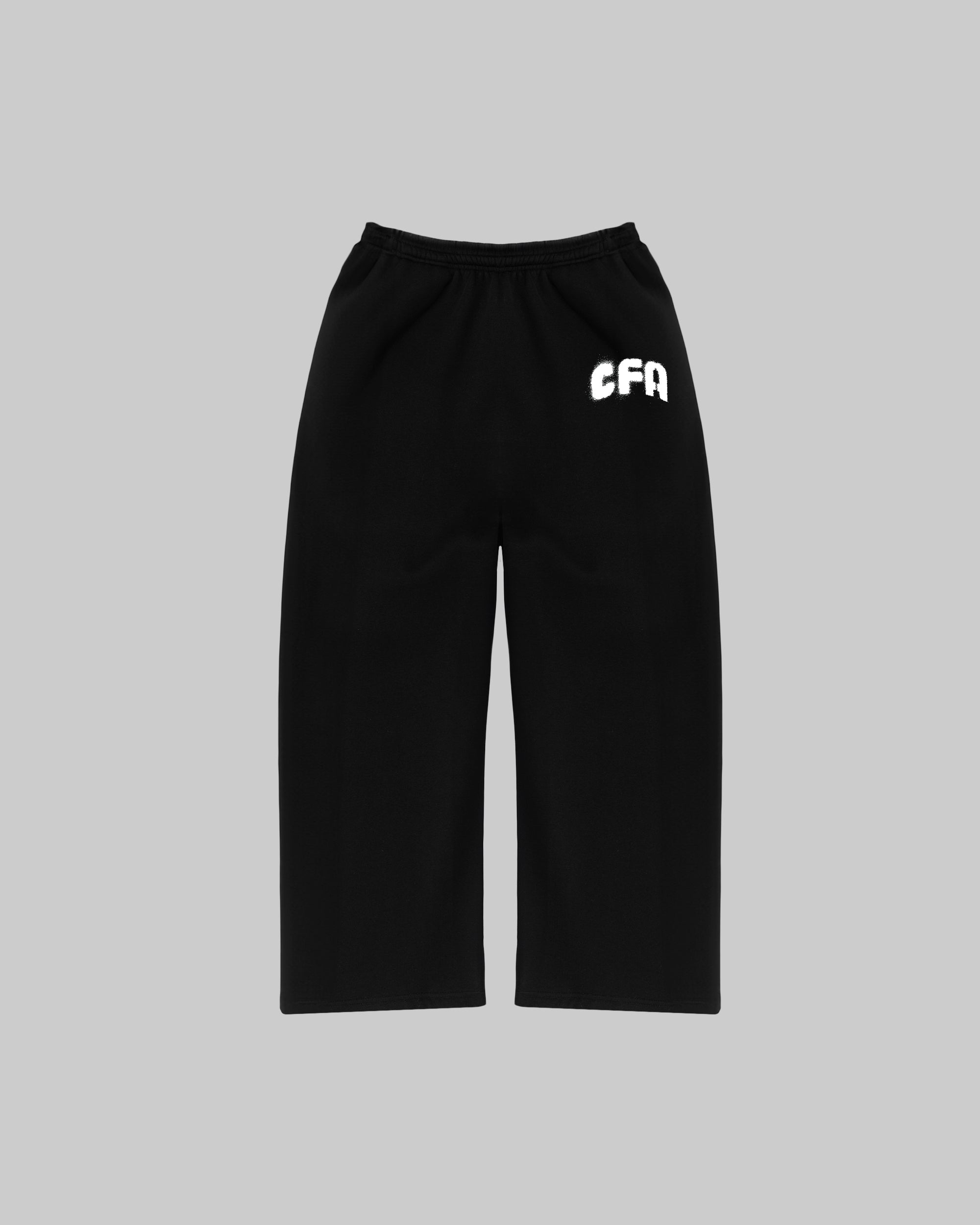 Spray Wide Joggers - Obsidian Black