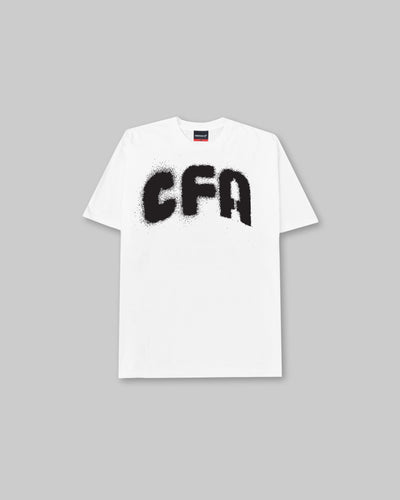 CFA Spray - Vintage Tee - White & Black
