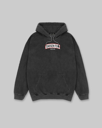 CF Athletic Club - Vintage Hoodie - Black & Red