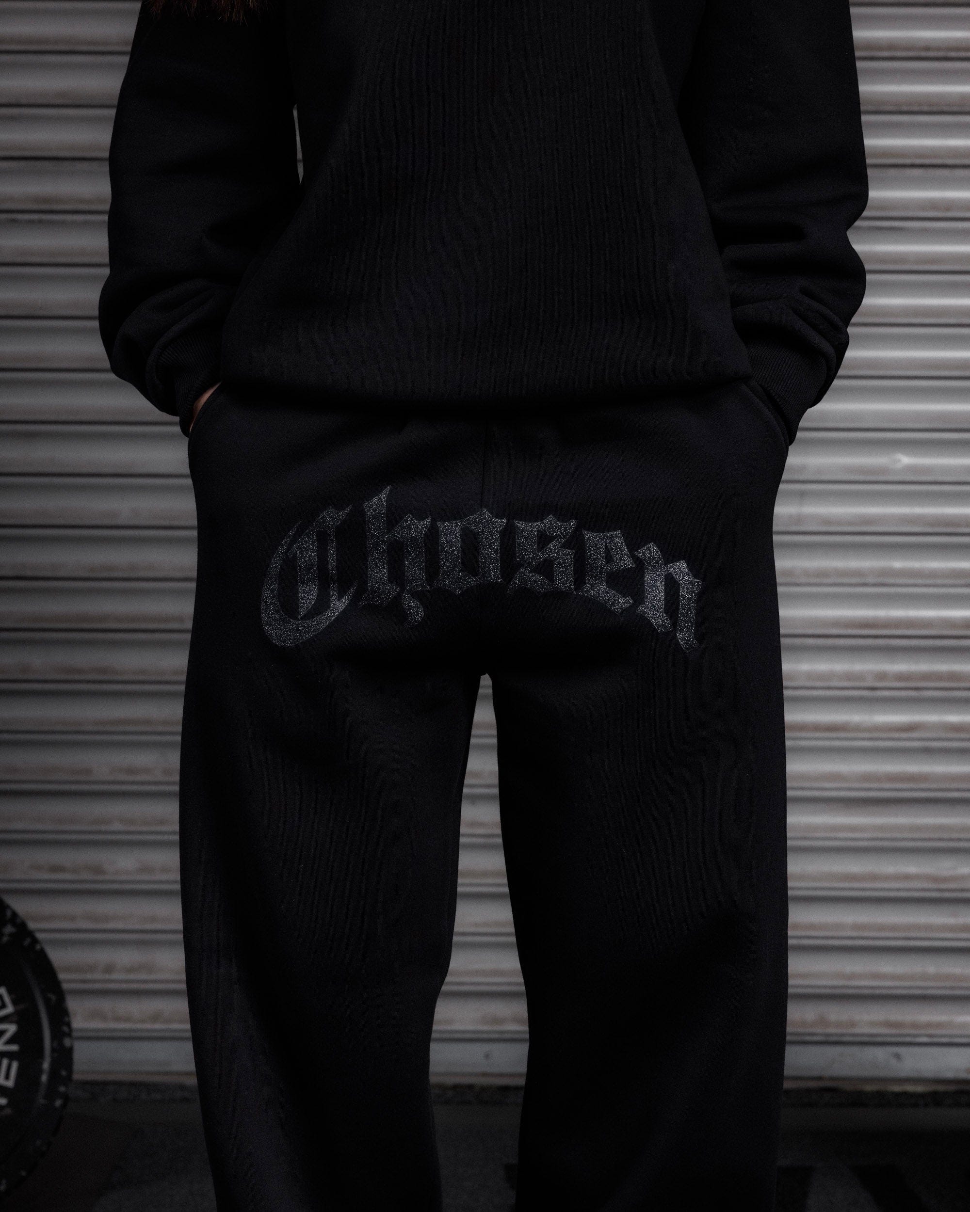 City of Angels Cuffed Jogger - Obsidian Black-thumbmail-5