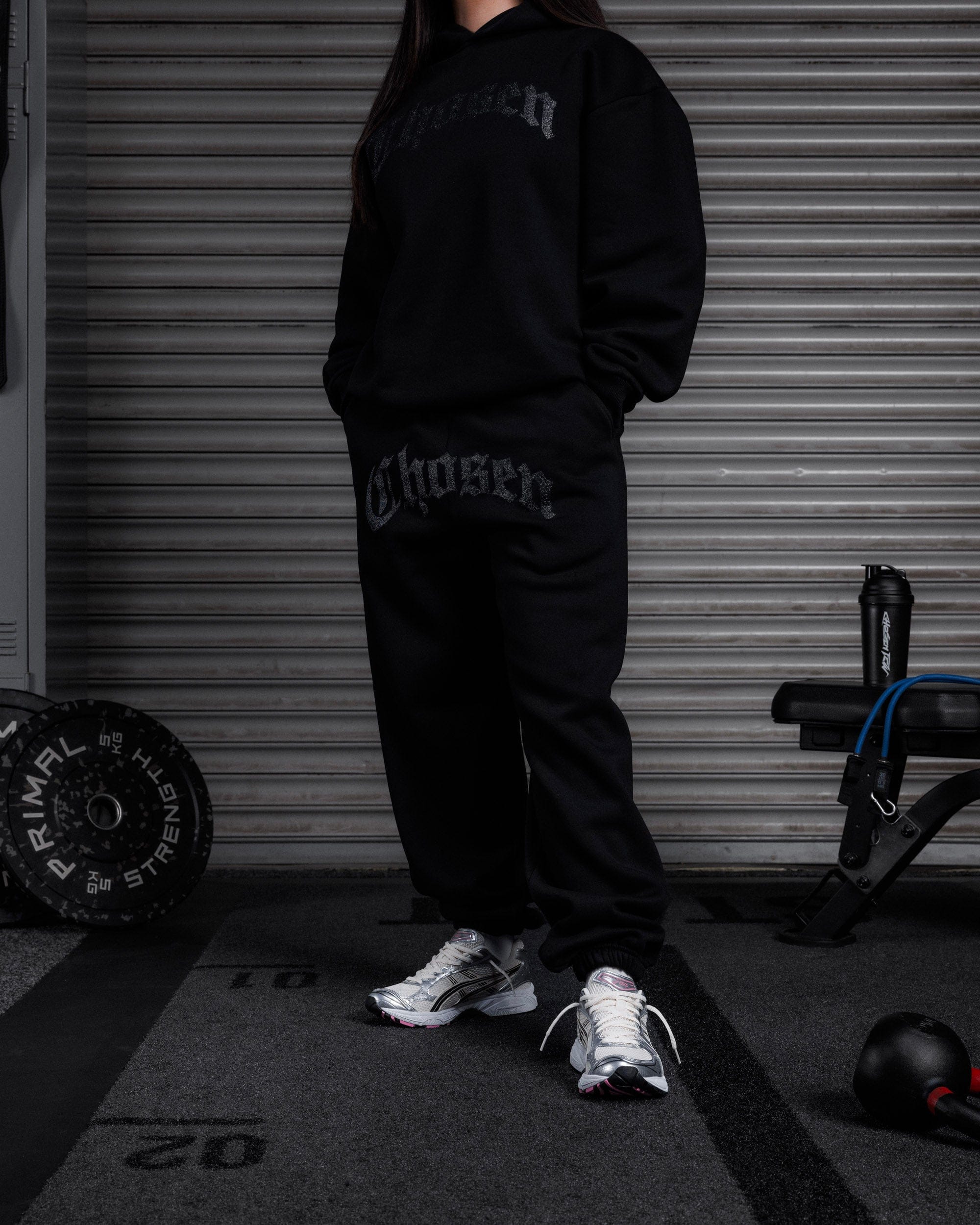 City of Angels Cuffed Jogger - Obsidian Black-thumbmail-3