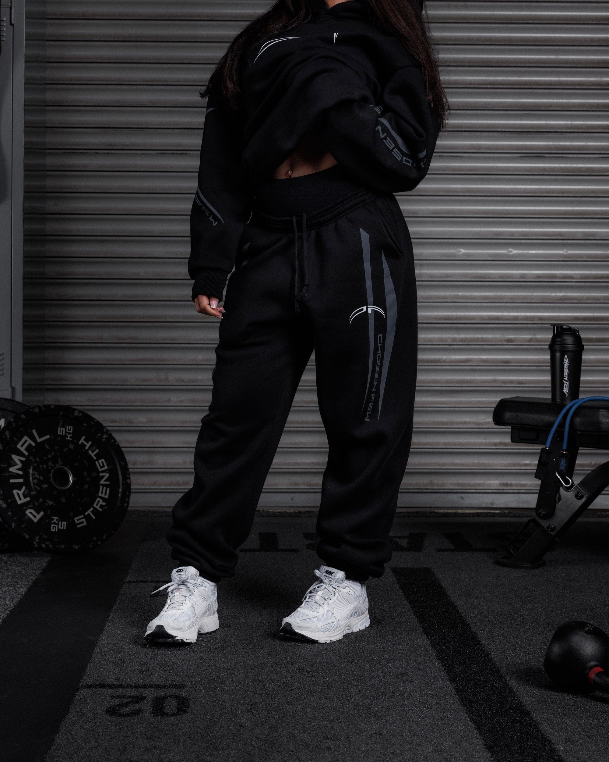 Cyber Cuffed Jogger - Obsidian Black-thumbmail-3