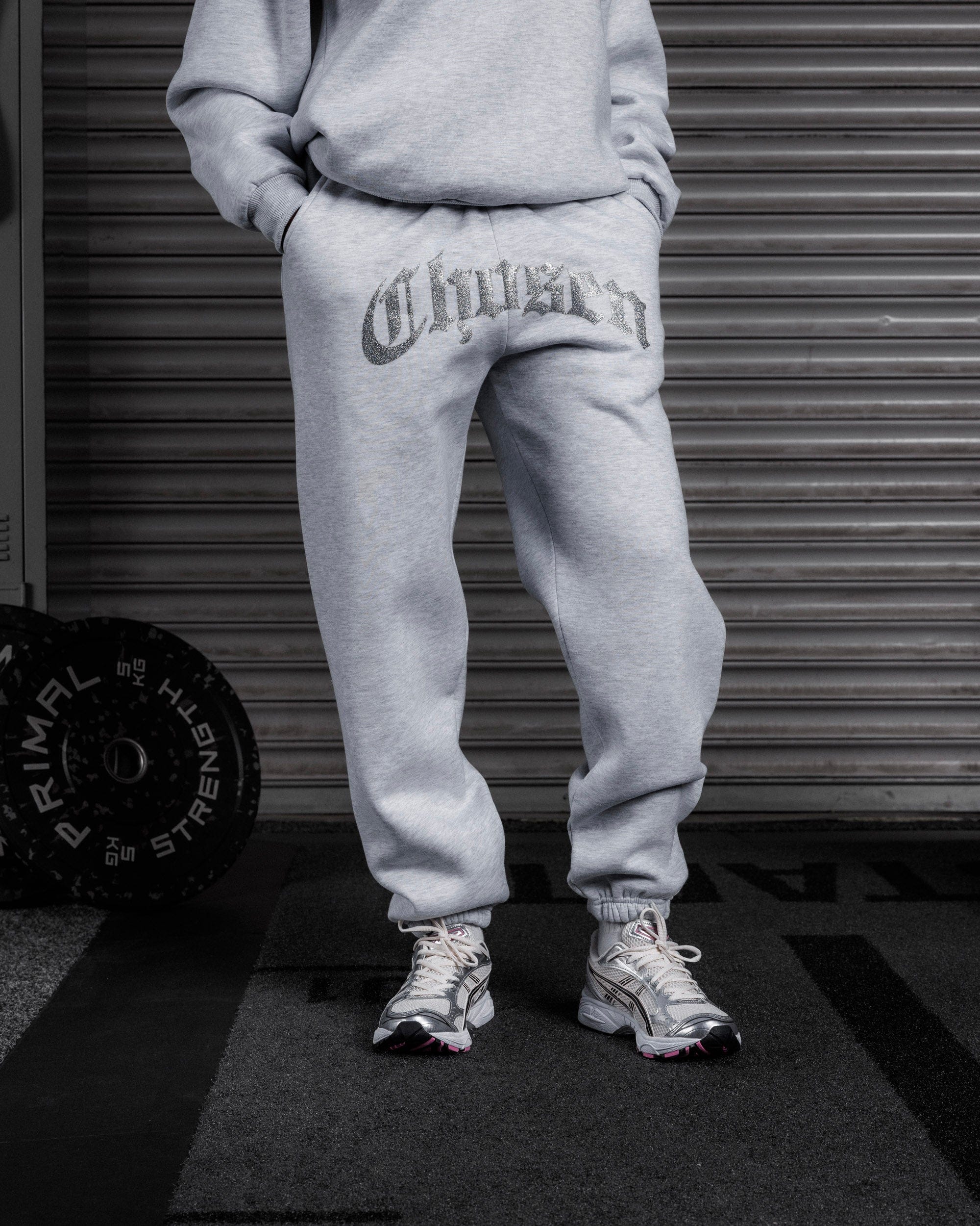 City of Angels Cuffed Jogger - Salt & Pepper-thumbmail-3