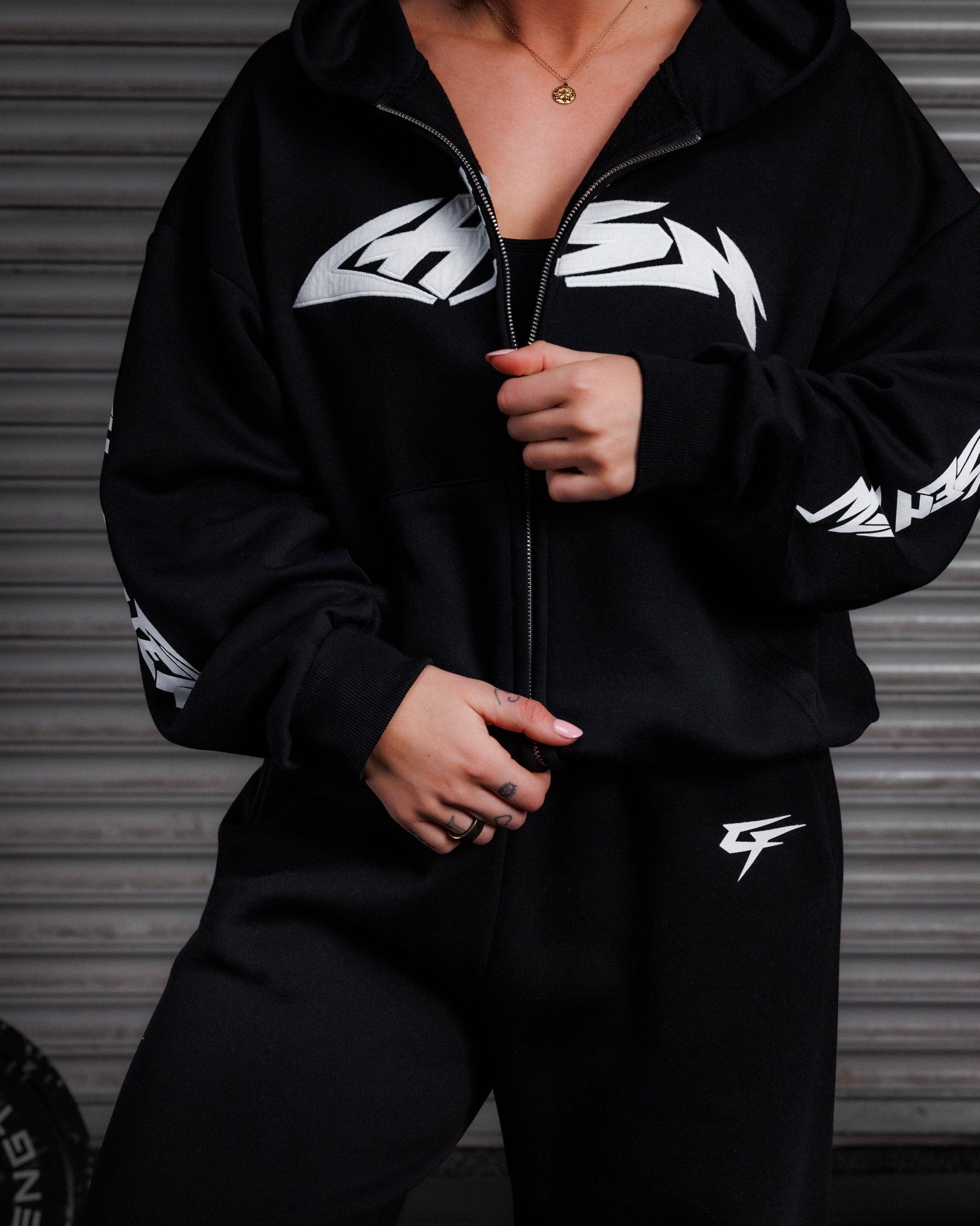 Iron Thunder Zip Hoodie - Obsidian Black-thumbmail-7