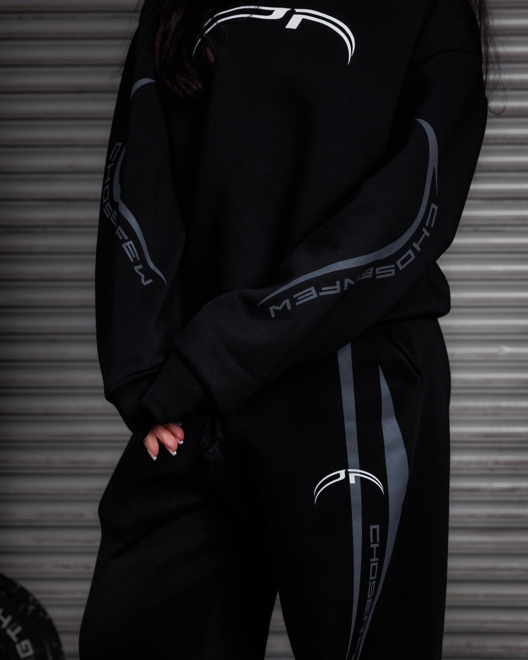 Cyber Cuffed Jogger - Obsidian Black-thumbmail-7