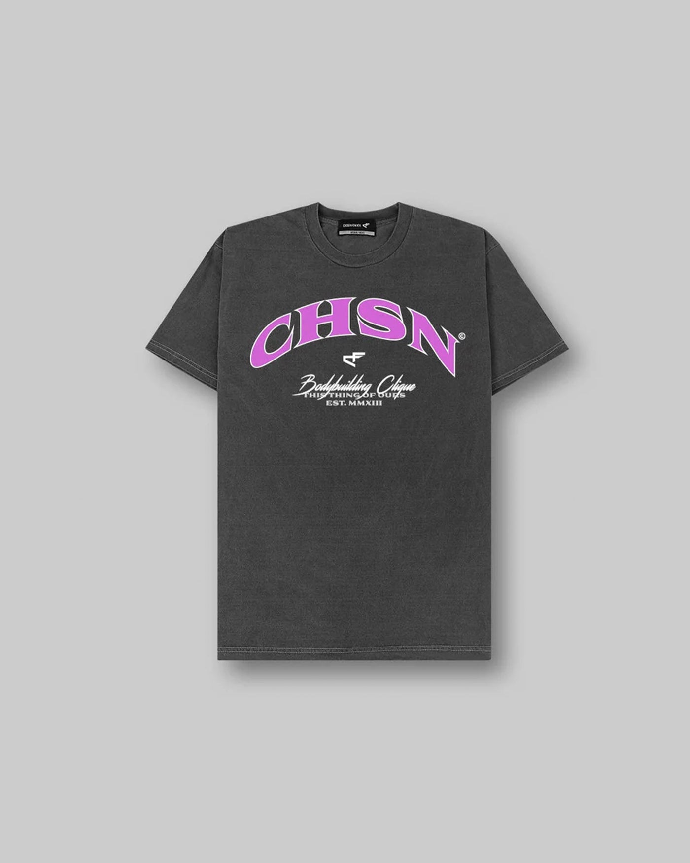 Clique Tee - Vintage Black & Baby Pink