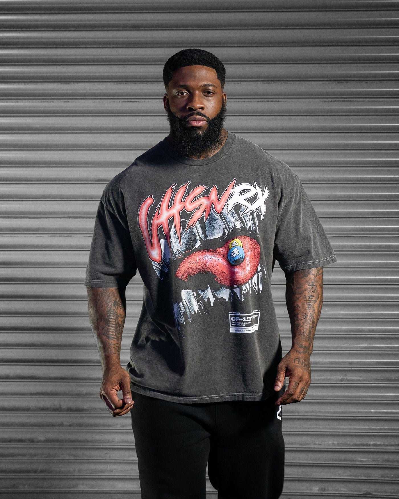 RX CONTROLLED SUBSTANCE Vintage Tee Black