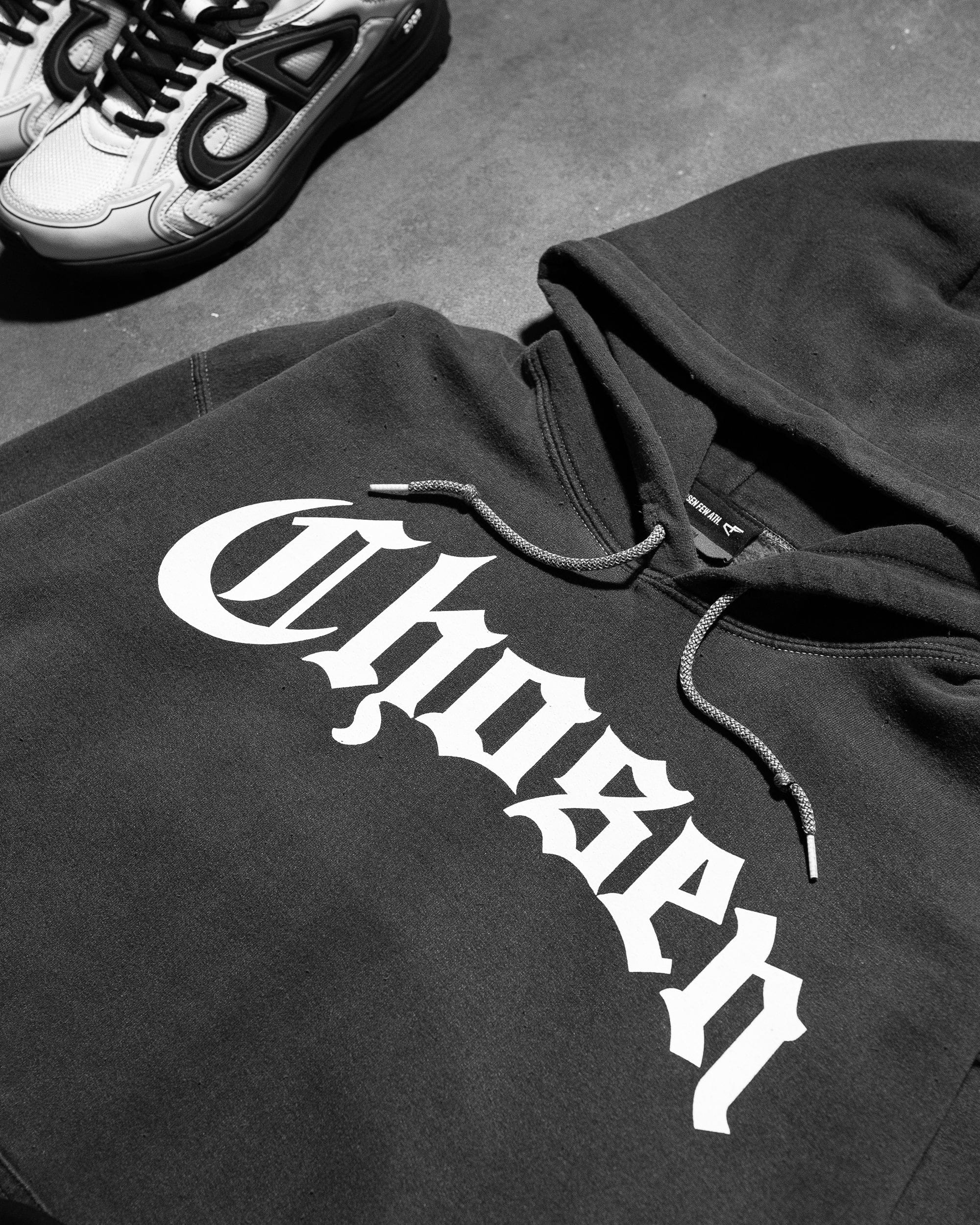 City Of Angels - Vintage Hoodie - Black & White-thumbmail-4