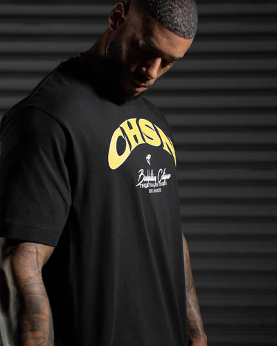 Clique Heavy Tee - Black & Yellow