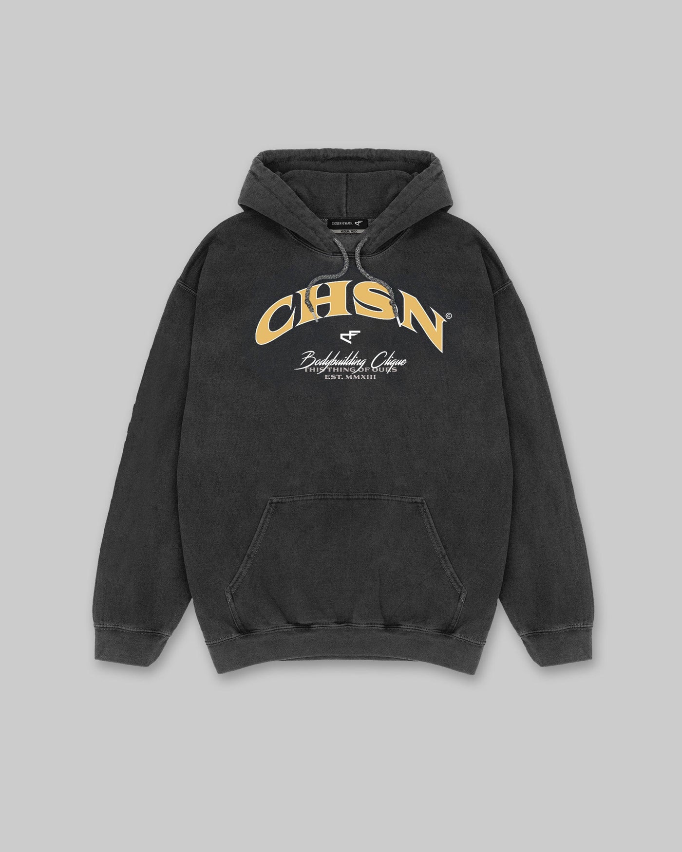 Clique - Vintage Hoodie - Black & Metallic Gold