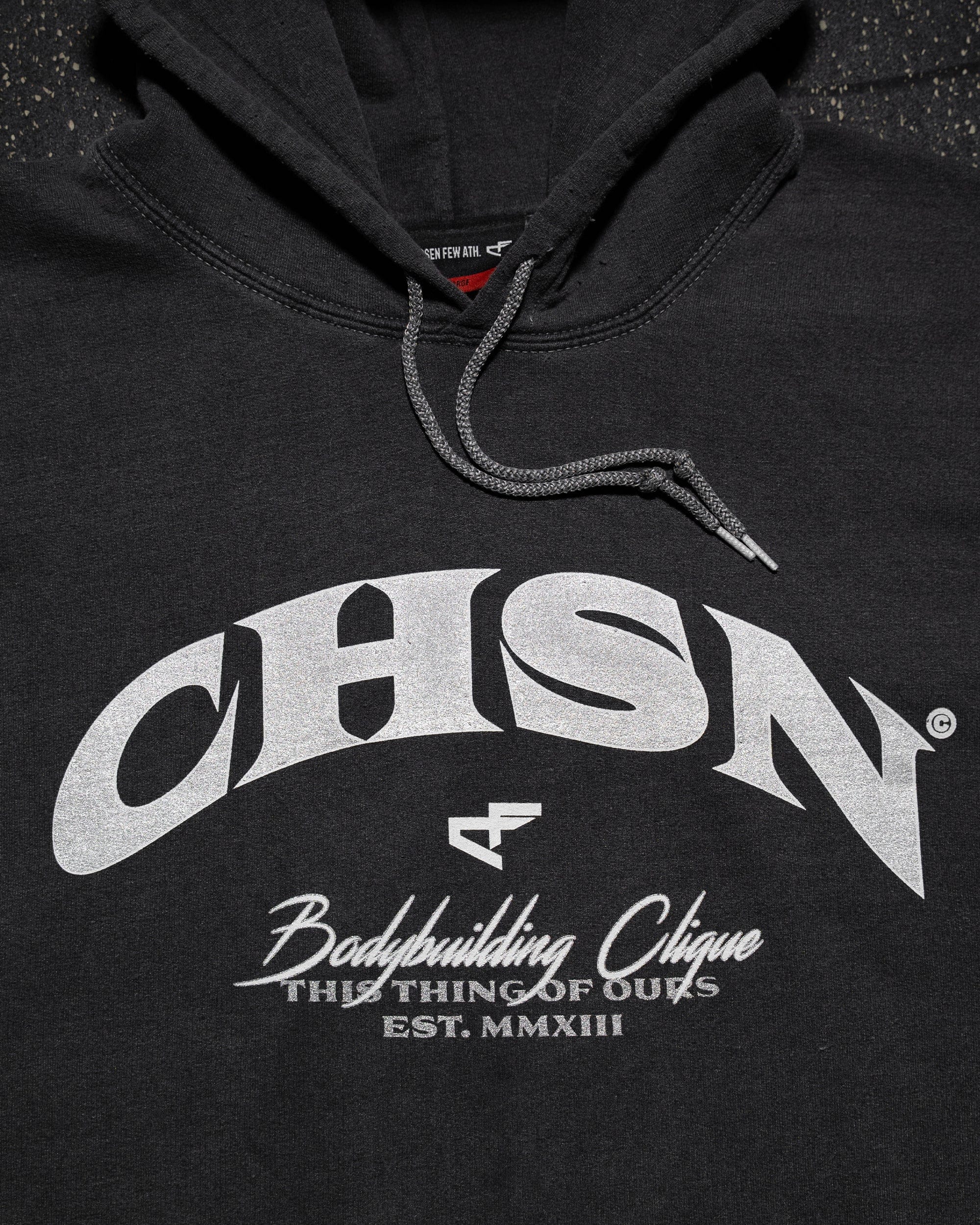 Clique - Vintage Hoodie - Black & Silver-thumbmail-4