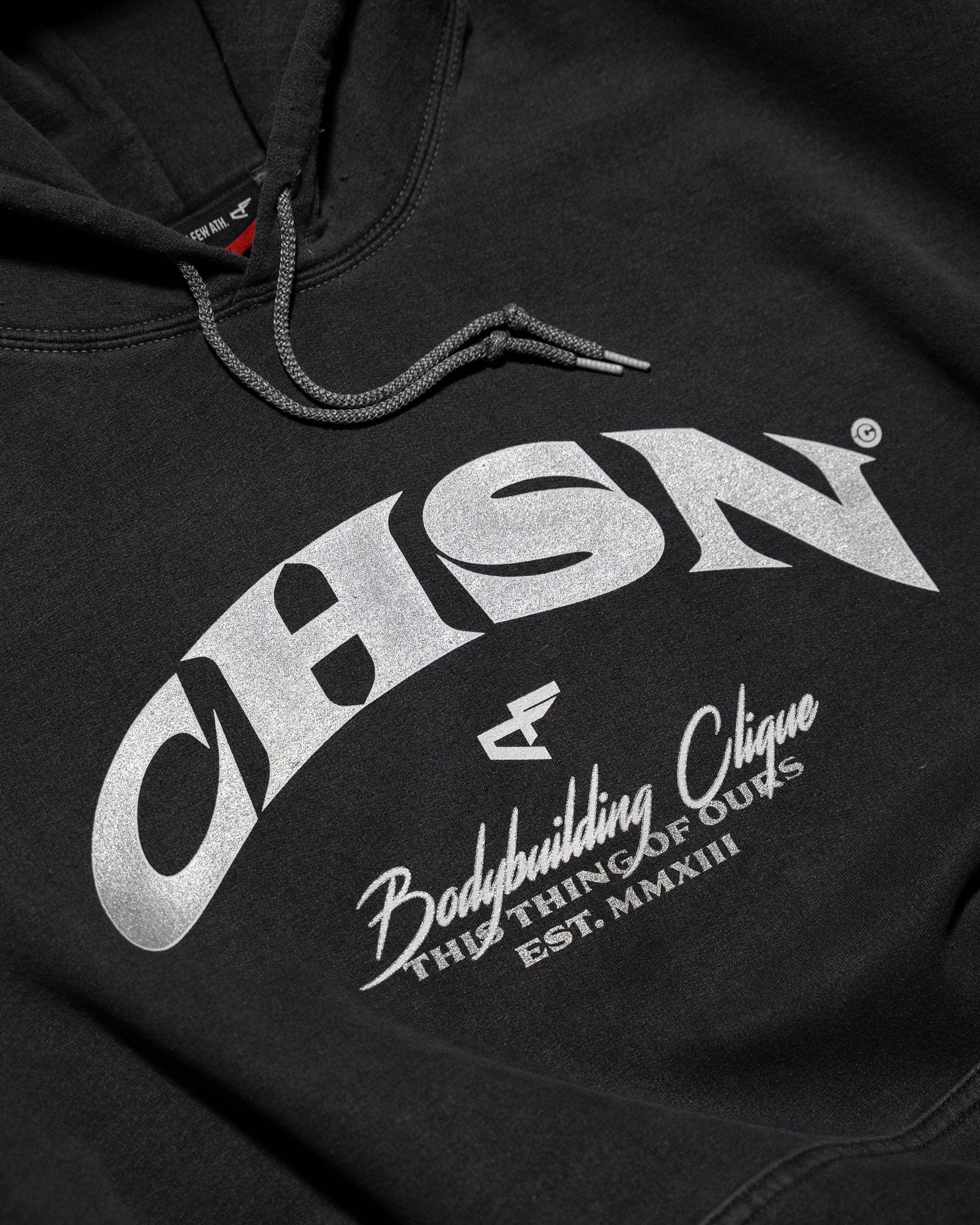 Clique - Vintage Hoodie - Black & Silver