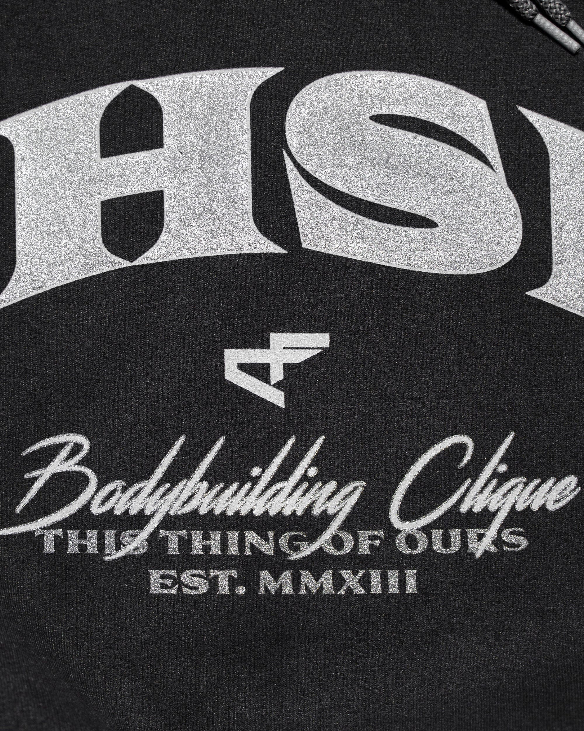 Clique - Vintage Hoodie - Black & Silver-thumbmail-3