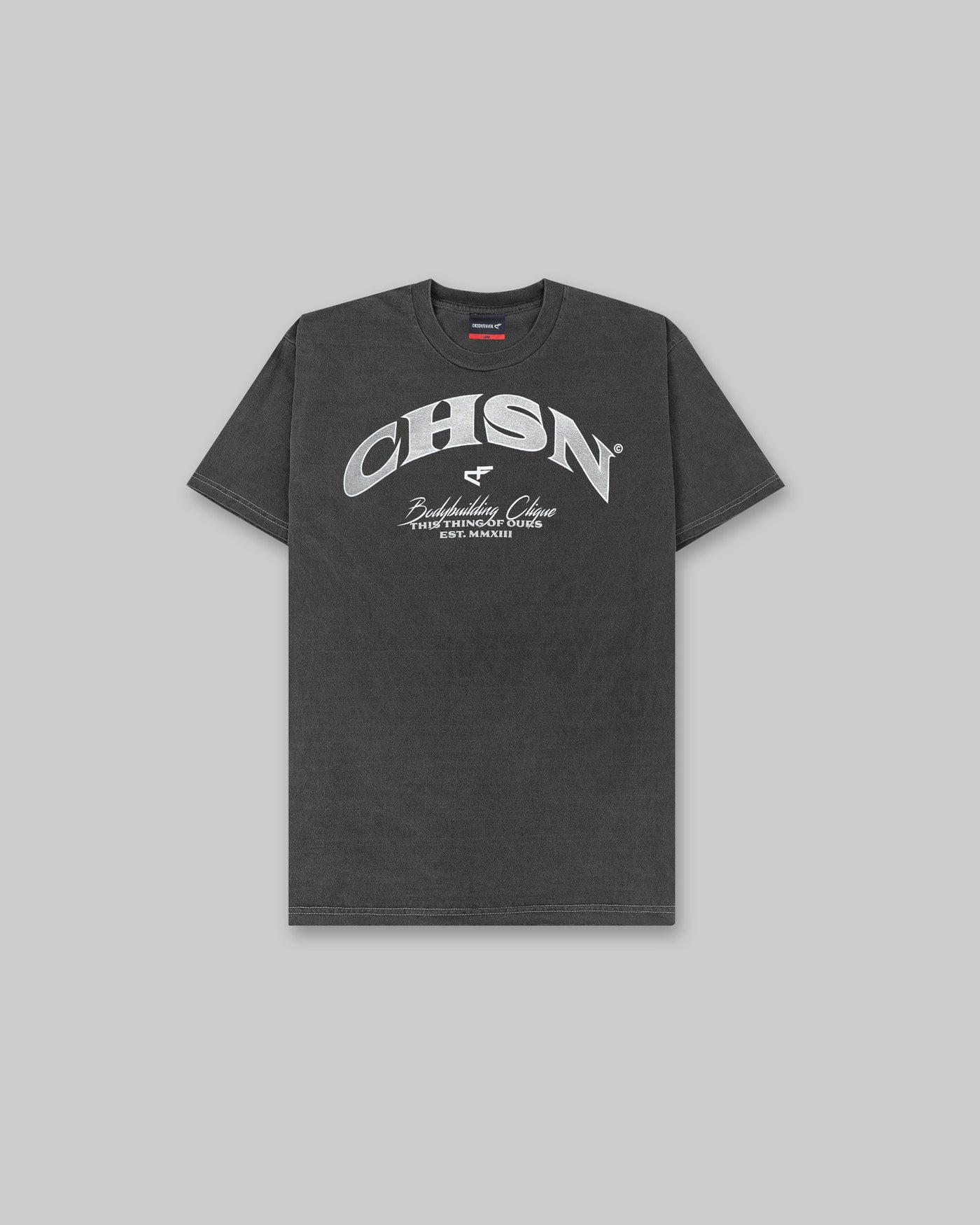 Clique - Vintage Tee - Black & Metallic Silver