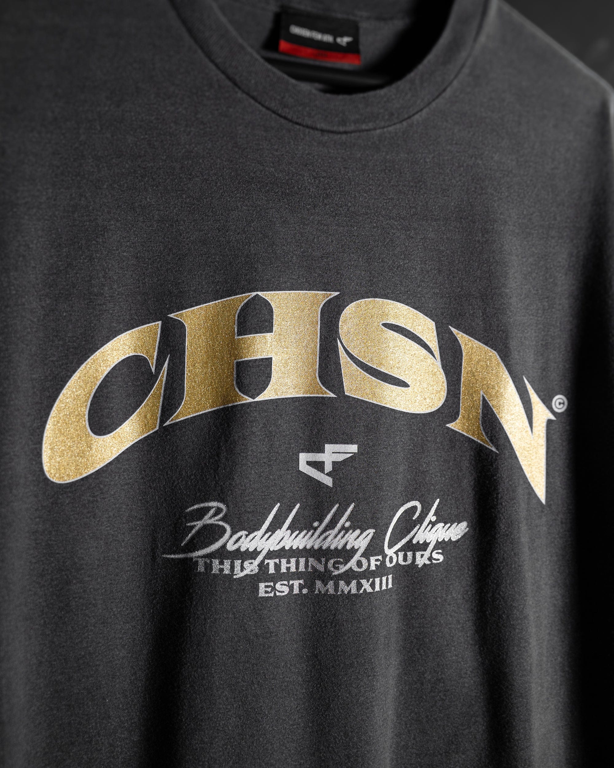 Clique - Vintage Tee - Black & Metallic Gold