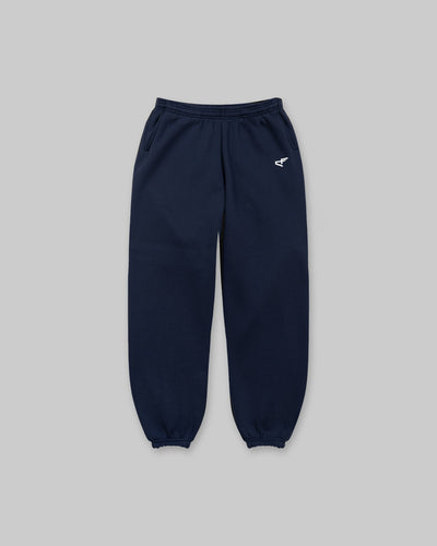 Daily Logo Cuffed Jogger - Navy Blue