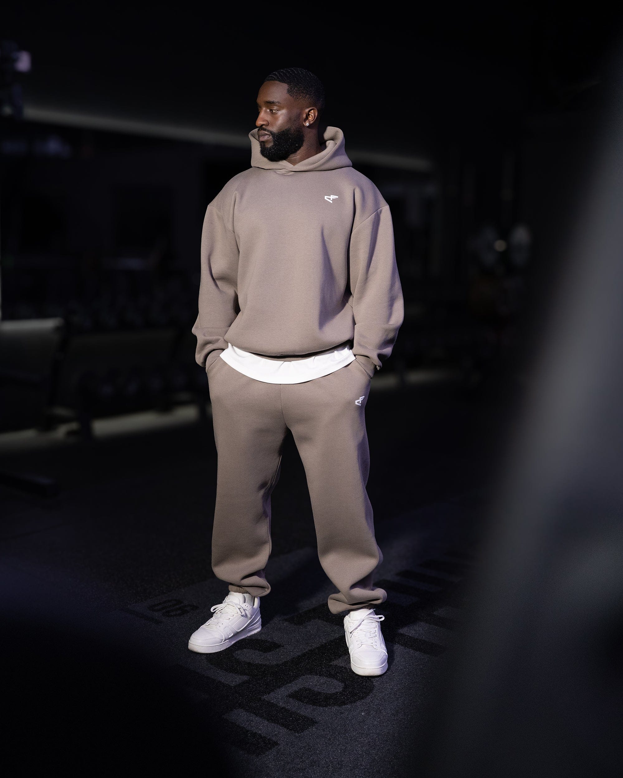 Daily Logo Cuffed Jogger - Desert Sand-thumbmail-3