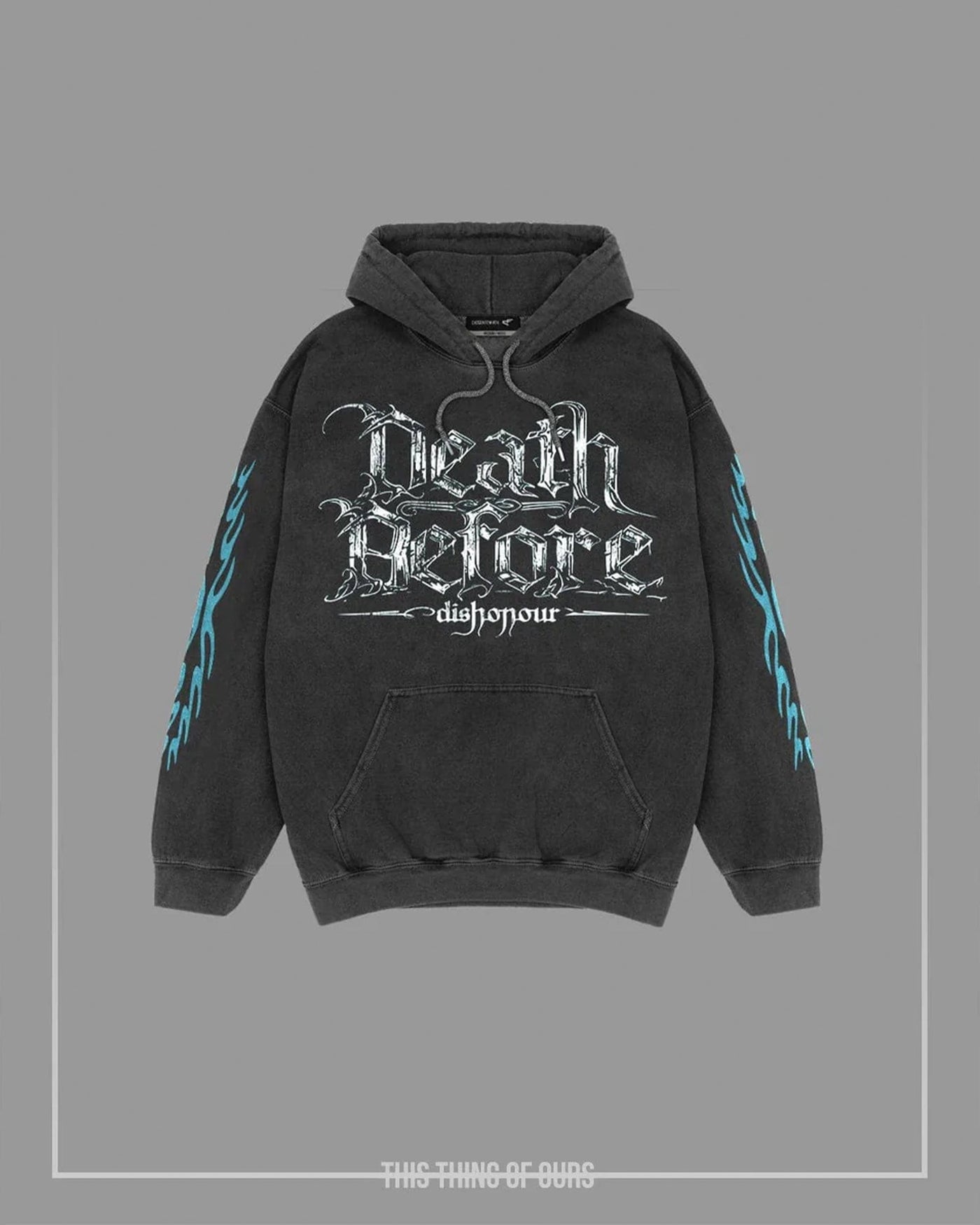 Death Before Dishonour Hoodie - Vintage Black