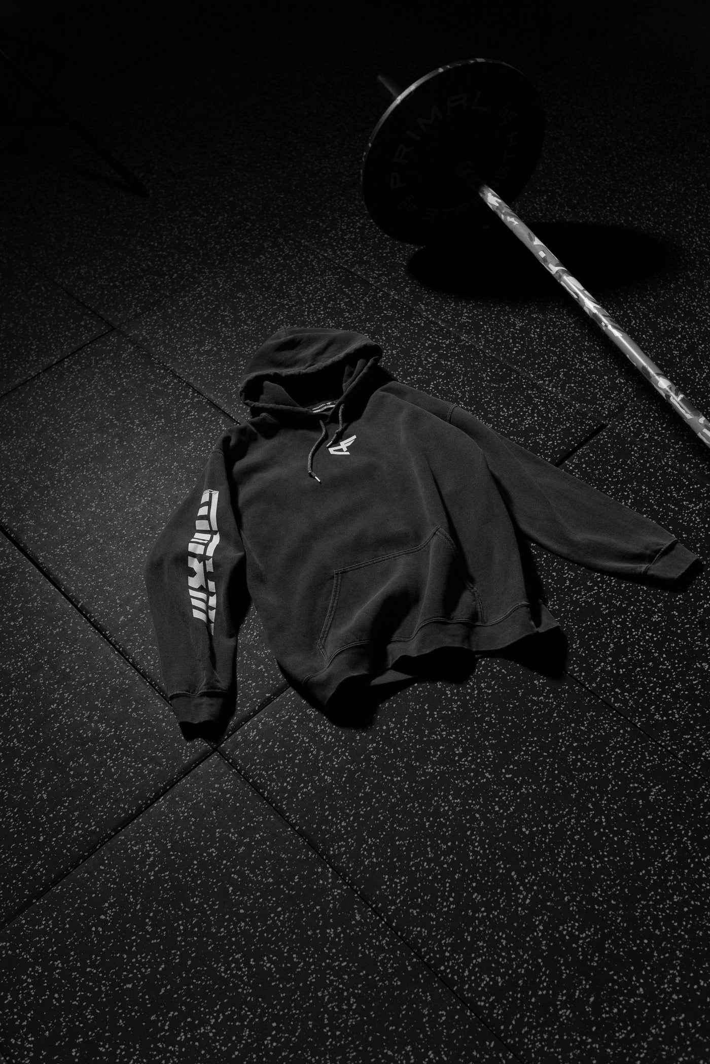 G Gym Series Hoodie Retro Charcoal Black & White