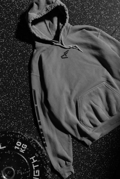 G Gym Hoodie - Vintage Grey & Black