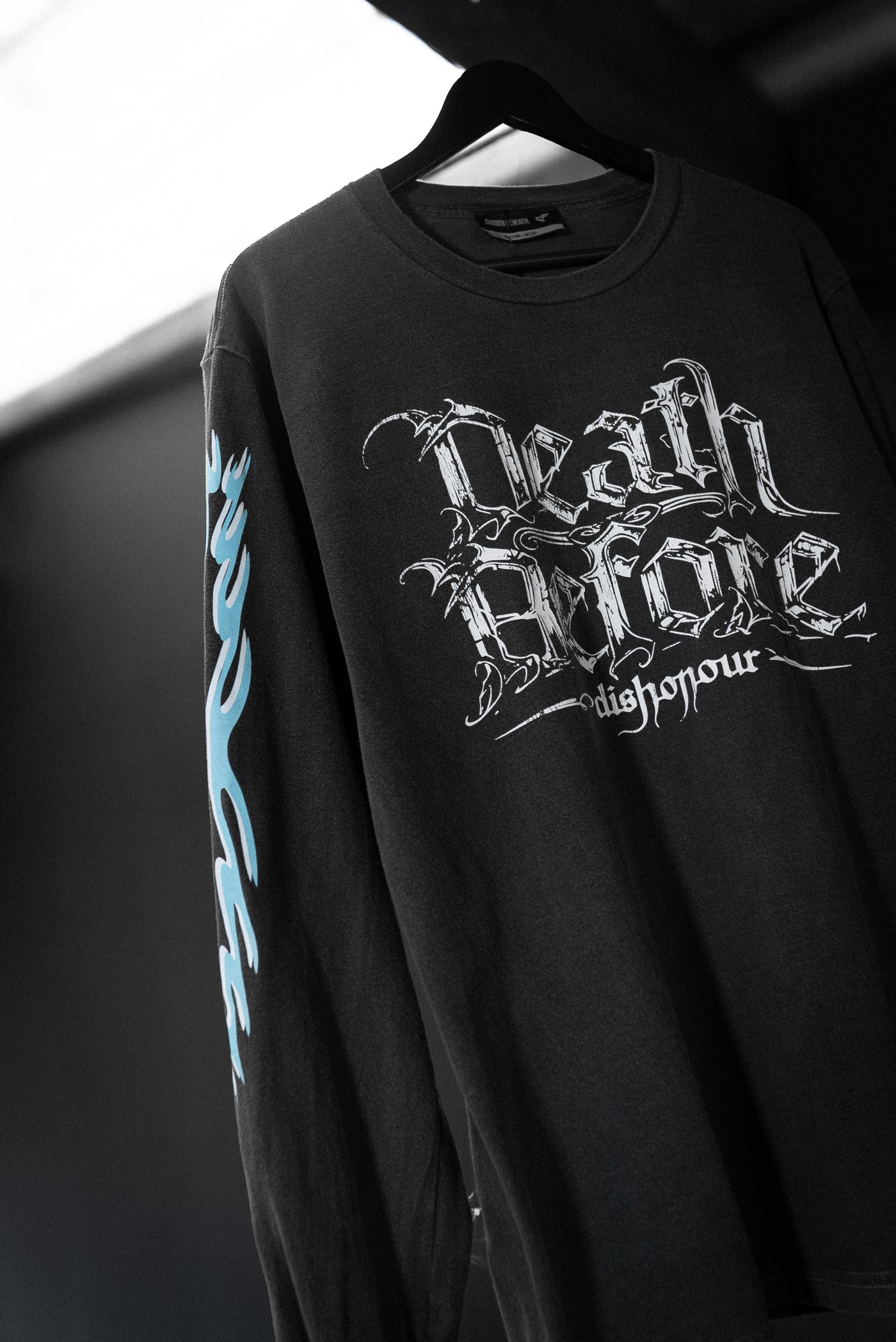 Death Before Dishonour Long Sleeve Tee - Vintage Black