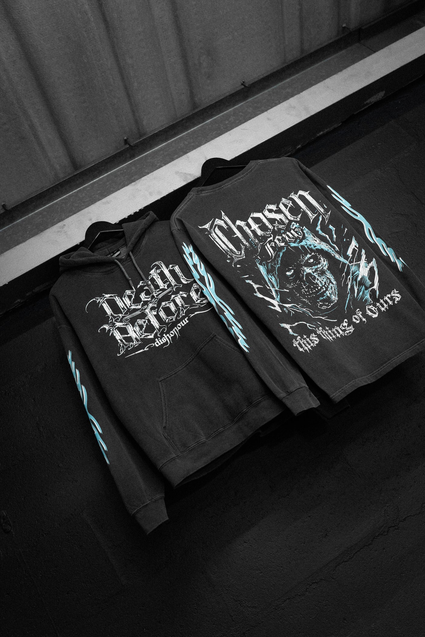 Death Before Dishonor Long Sleeve Tee - Vintage Black