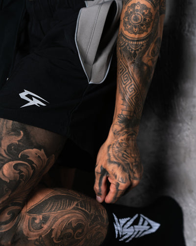 Iron Thunder Sock - Black & White