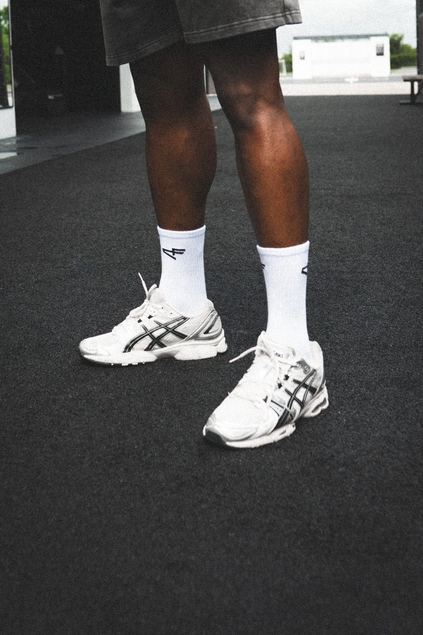 Logo Sock - White & Black