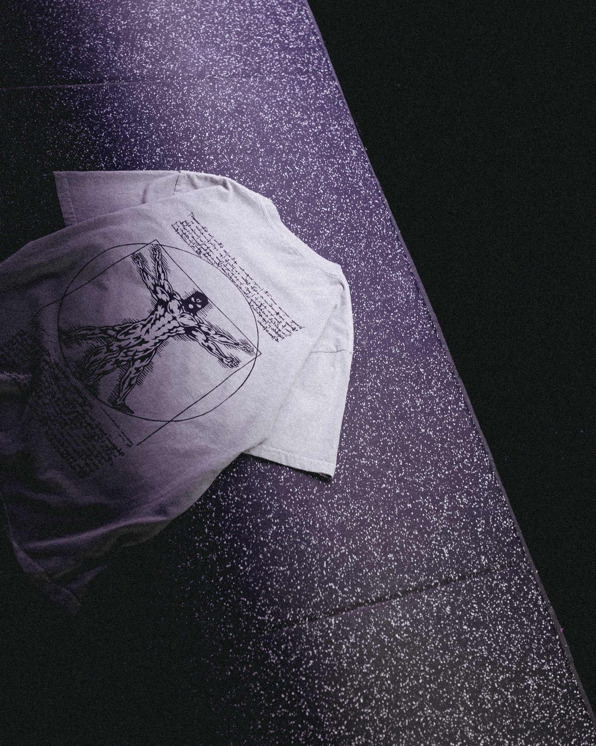 Vitruvian Mass - Vintage Tee - Grey & Black-thumbmail-4