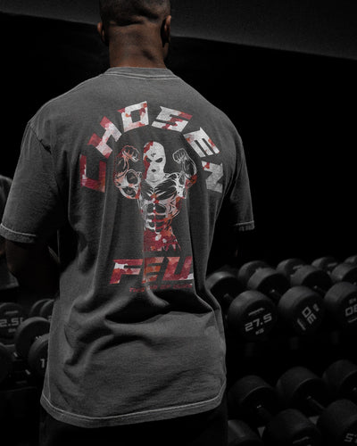 G Gym Tee - Vintage Black & Crimson Camo