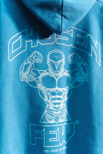 G Gym Cyber - Vintage Hoodie - Blue
